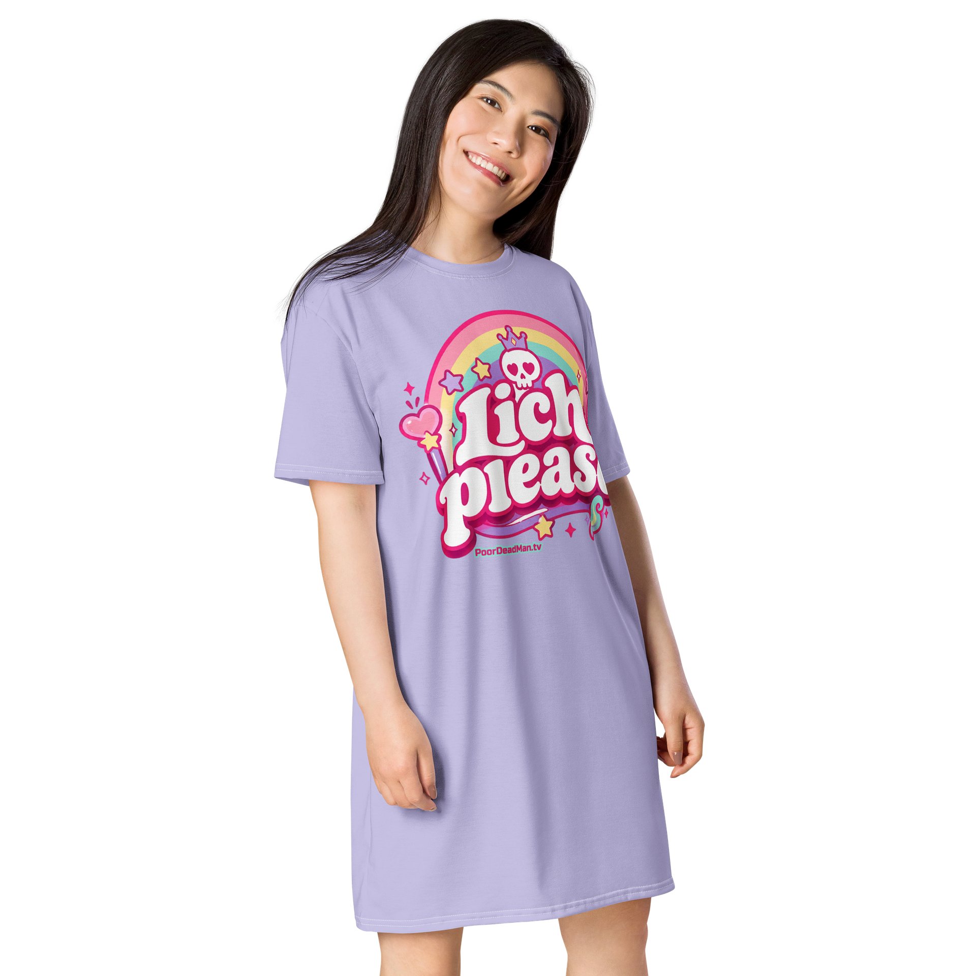 Lich Please T-Shirt Dress product image (4)