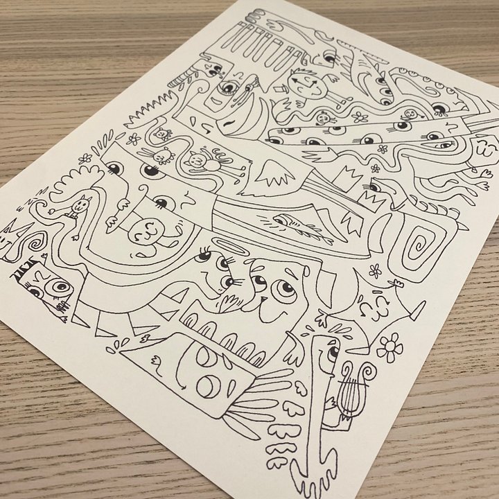 Critter Coloring Page 2 product image (2)