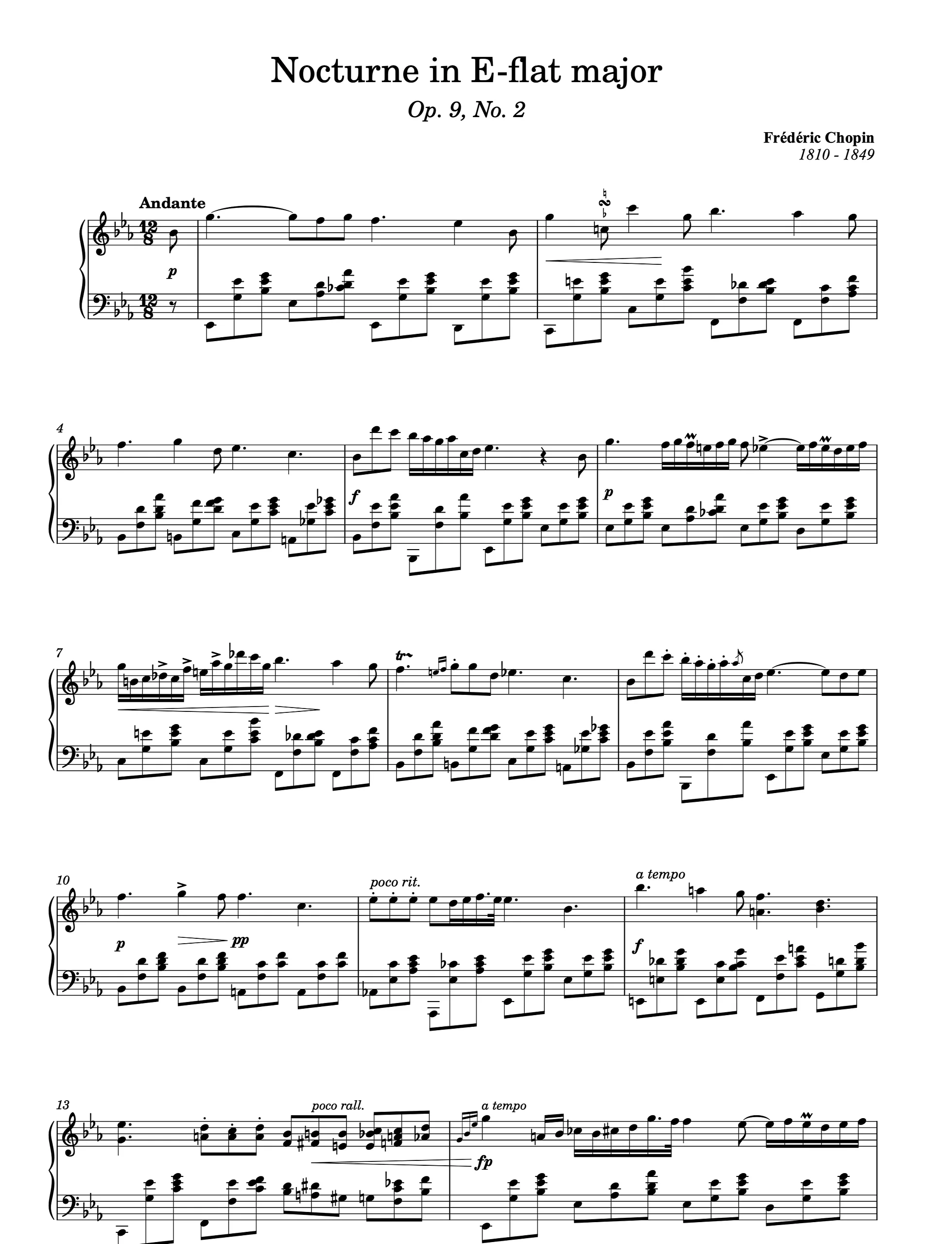 Nocturne in E-flat Major, Op. 9, No. 2 product image (1)