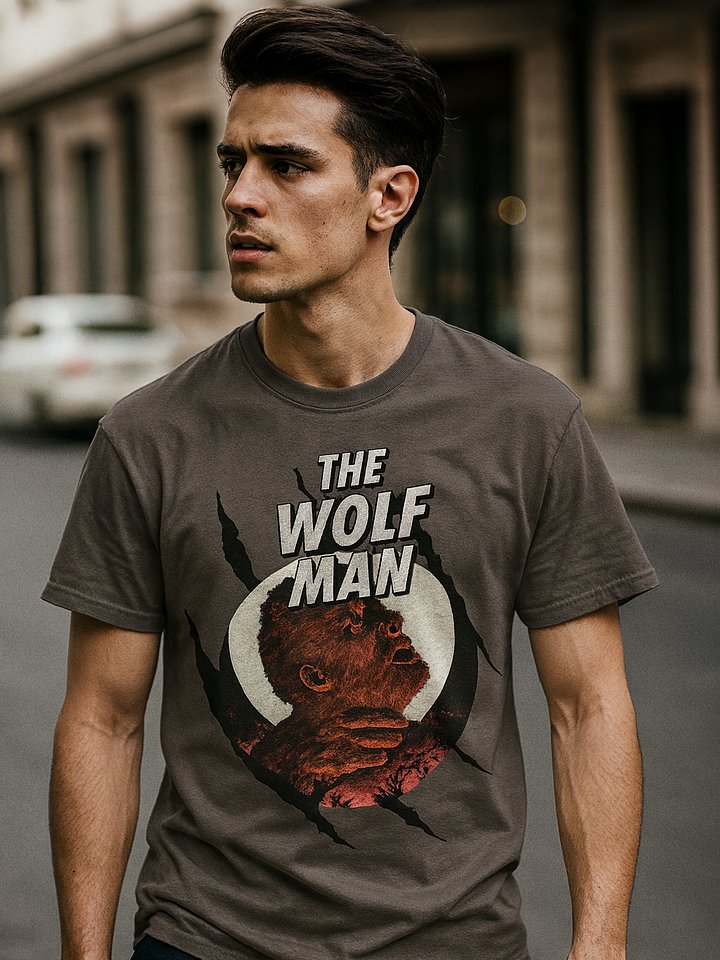 Vintage Wolf Man Graphic Tee product image (4)