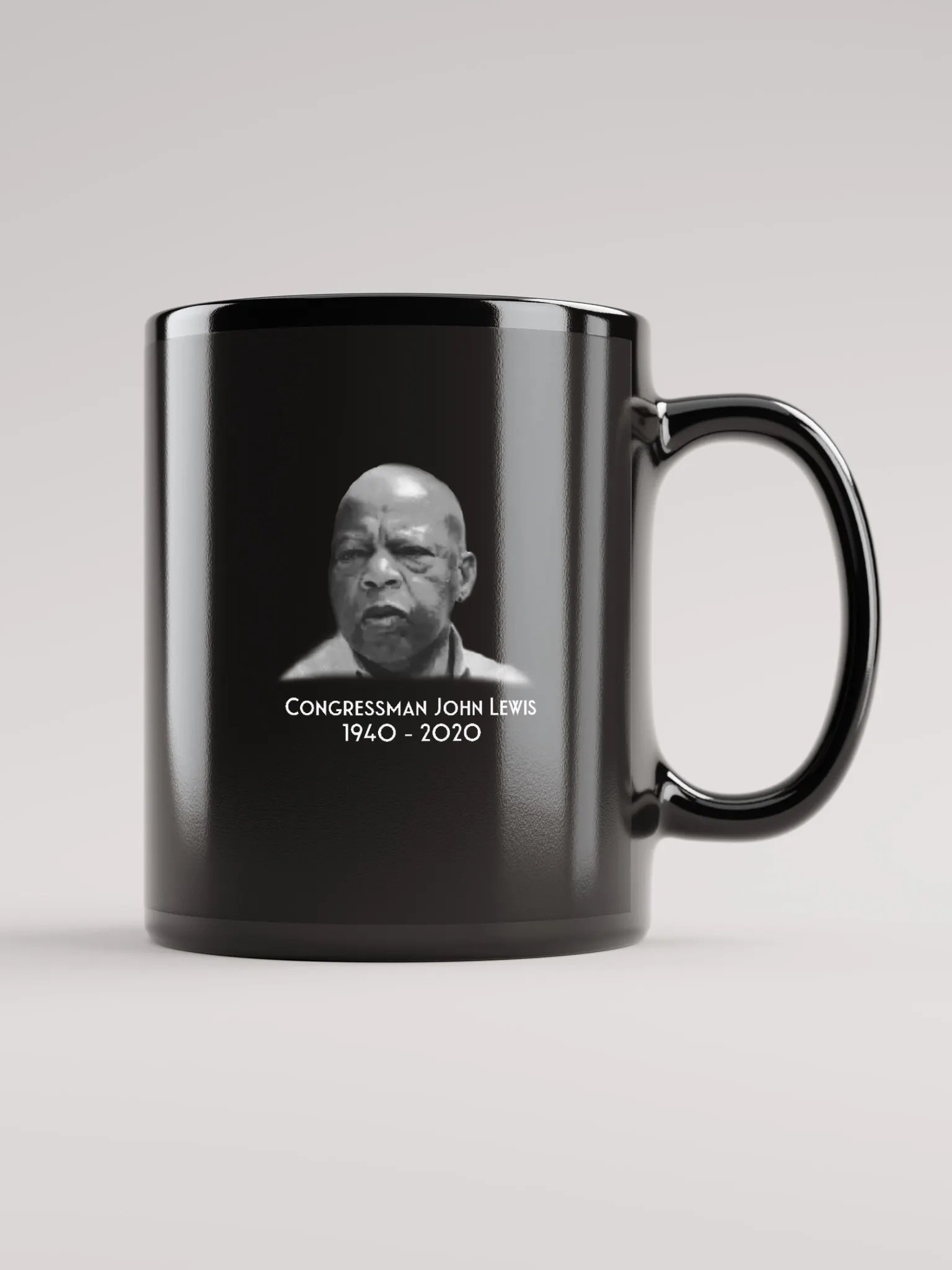 Good Trouble, Black Mug 11 oz, White Letters product image (2)