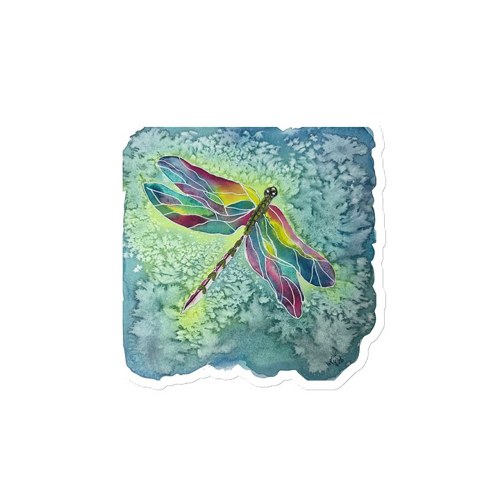 Vibrant Dragonfly Die-Cut Magnet product image (2)