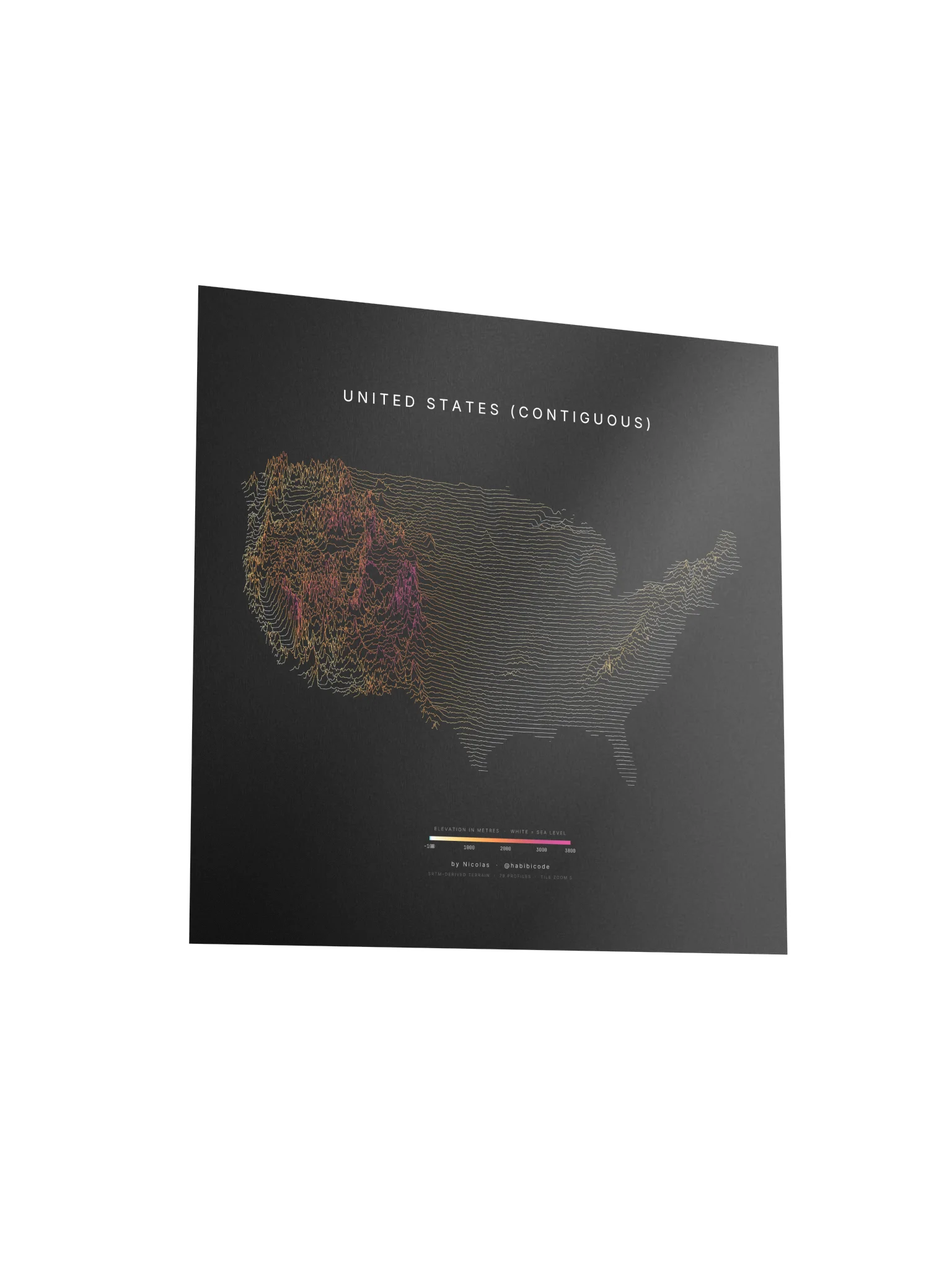 Ridgeline Poster - US Contiguous product image (3)