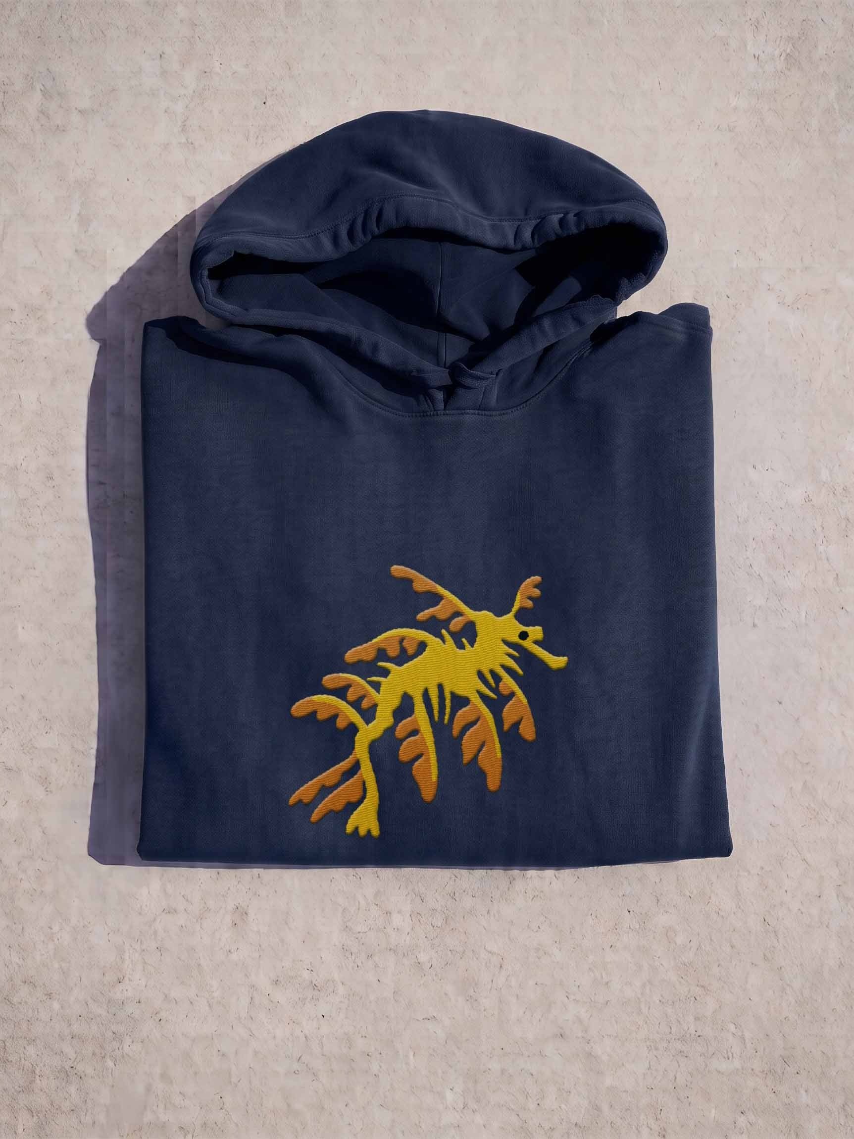 Leafy Seadragon Premium Hooded Sweatshirt (Embroidered) for Reef and Marine Aquarium Lovers product image (1)