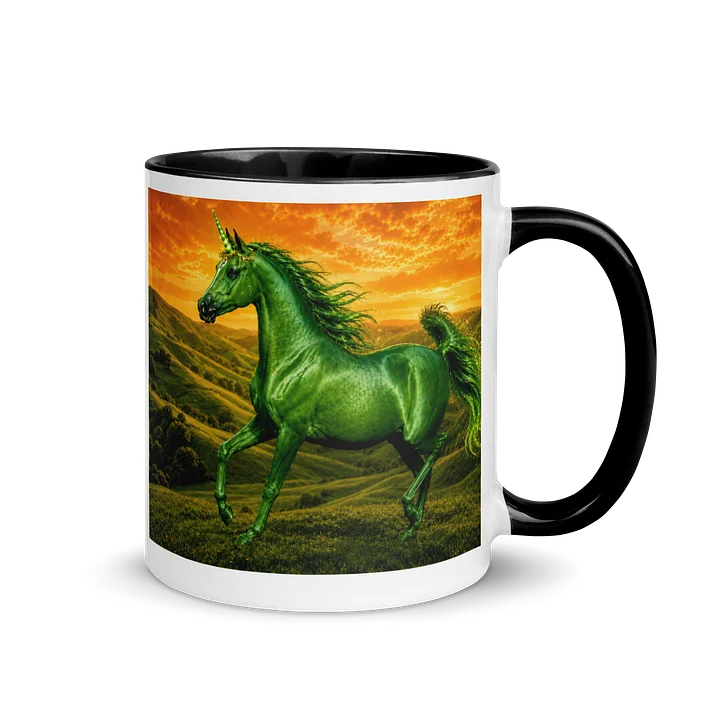 Unicorn Mug: Green product image (1)