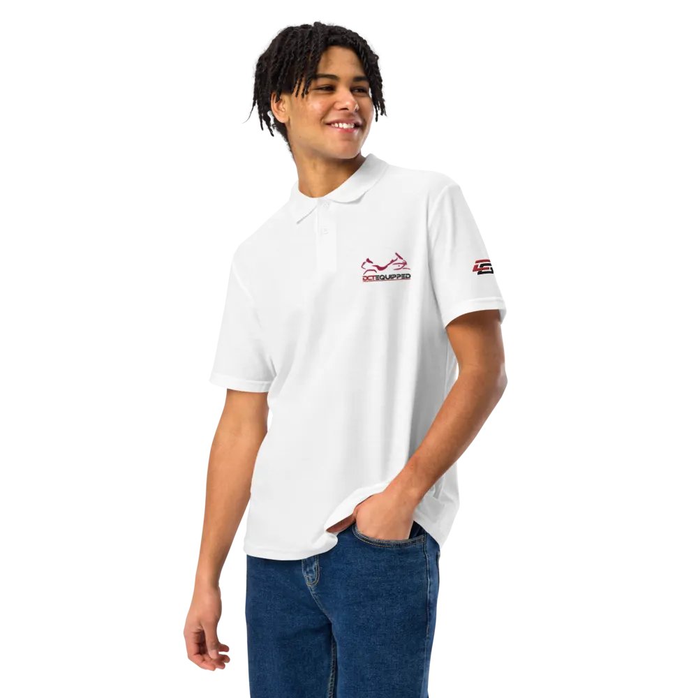 DCT Shadow Wing Polo Shirt White/Red product image (6)