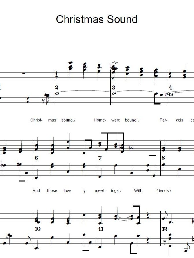 Christmas Sound - Christmas - Piano sheet music product image (1)