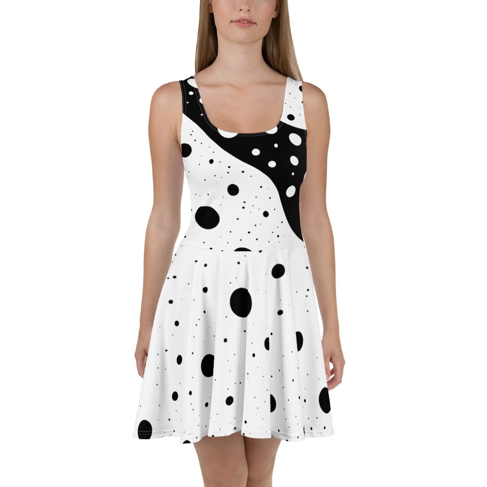 Black Ripple Dot Dress product image (3)
