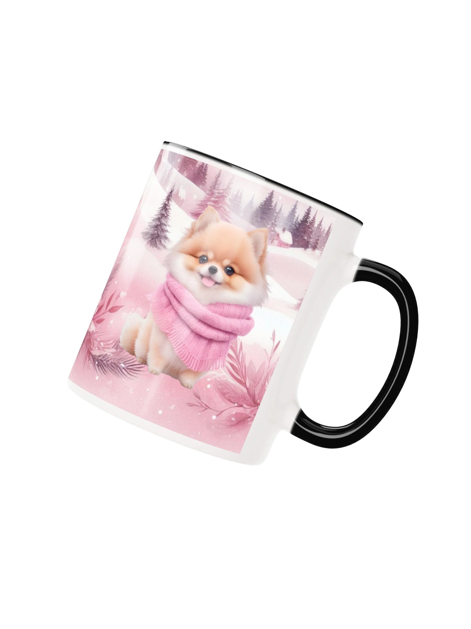 Pink Winter Pomeranian Mug product image (11)
