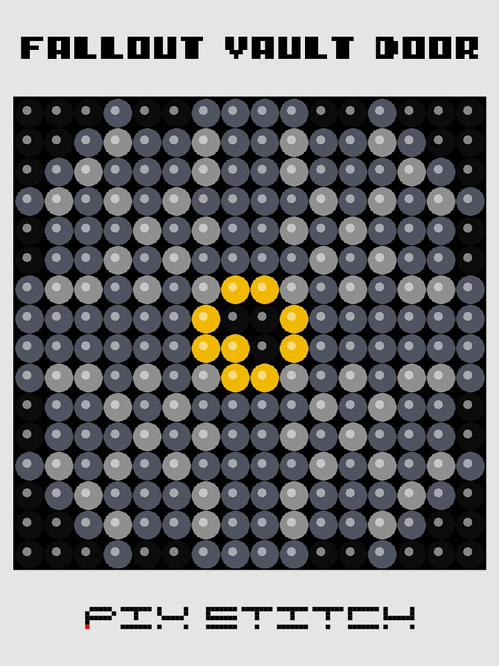 Fallout Vault Door Pixel Art product image (1)