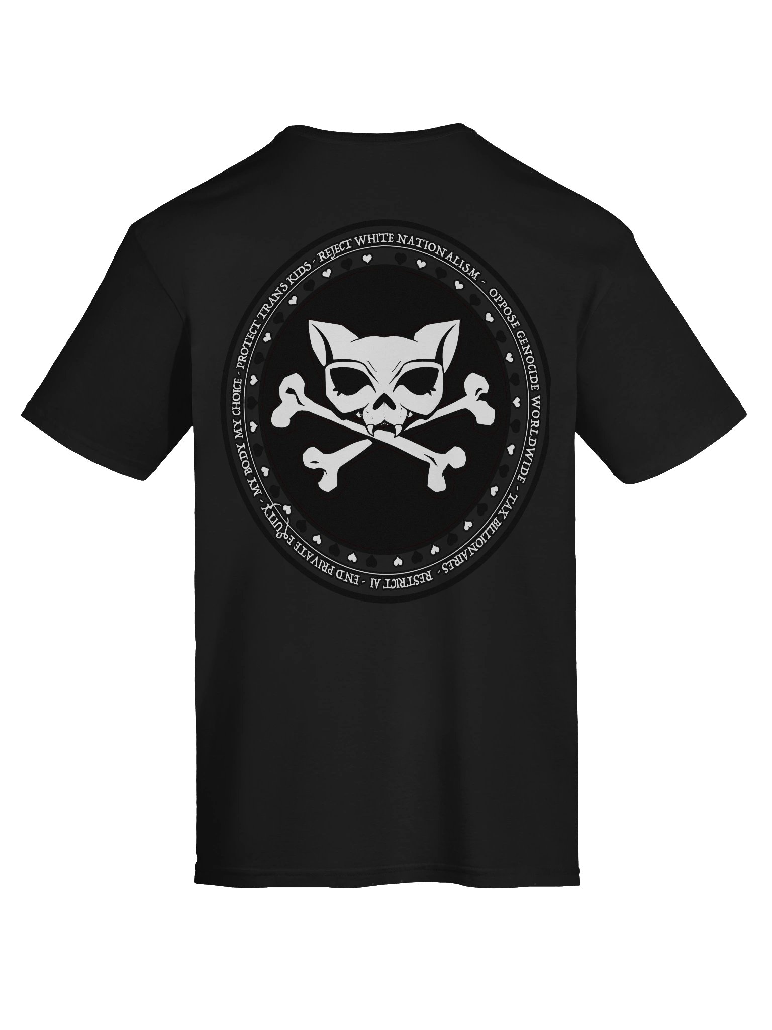 Not a Domme + My Politics White Ink Unisex Softstyle T-Shirt product image (11)