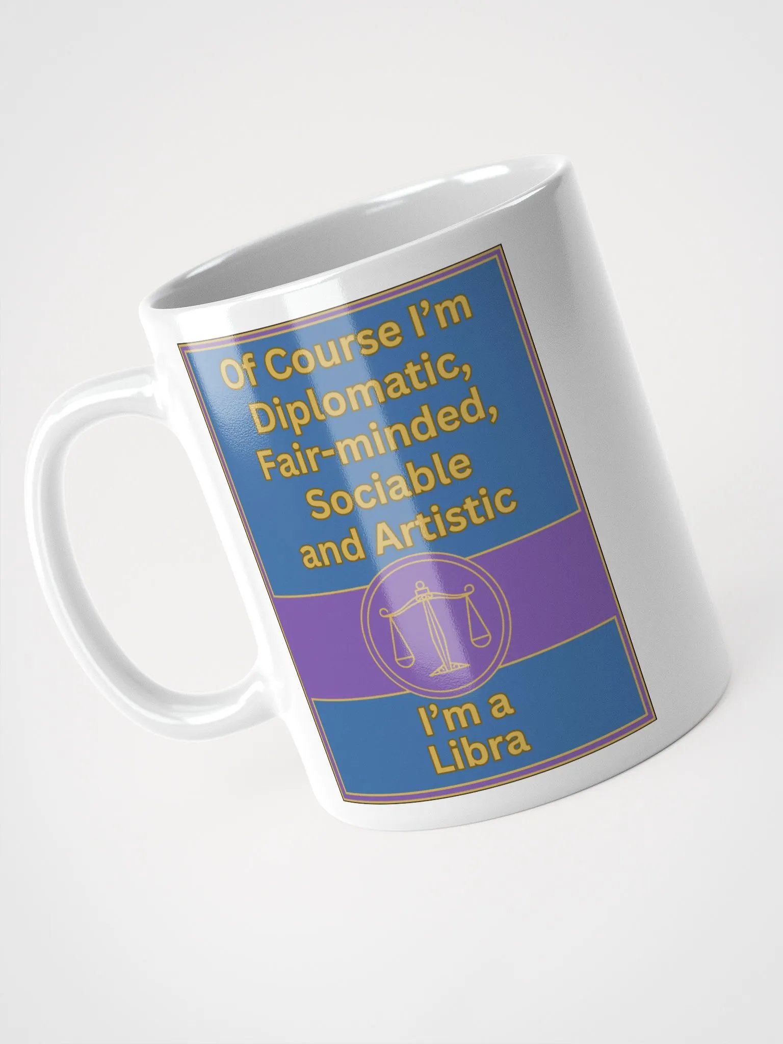 Of Course I’m Libra Zodiac Sign Mug, Zodiac Sign Vibes Mug, Libra Mug, Astrological Mug product image (4)