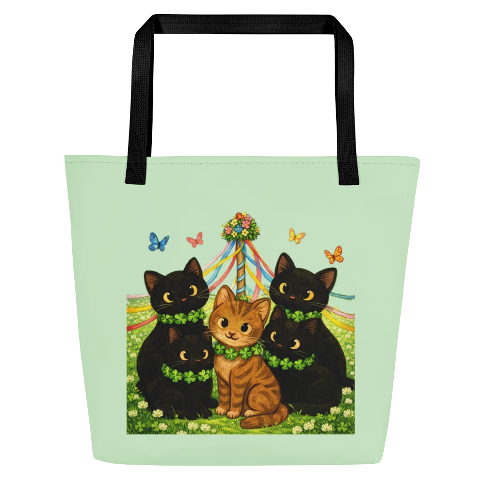 Cat Brigade Spring Tote Bag product image (1)
