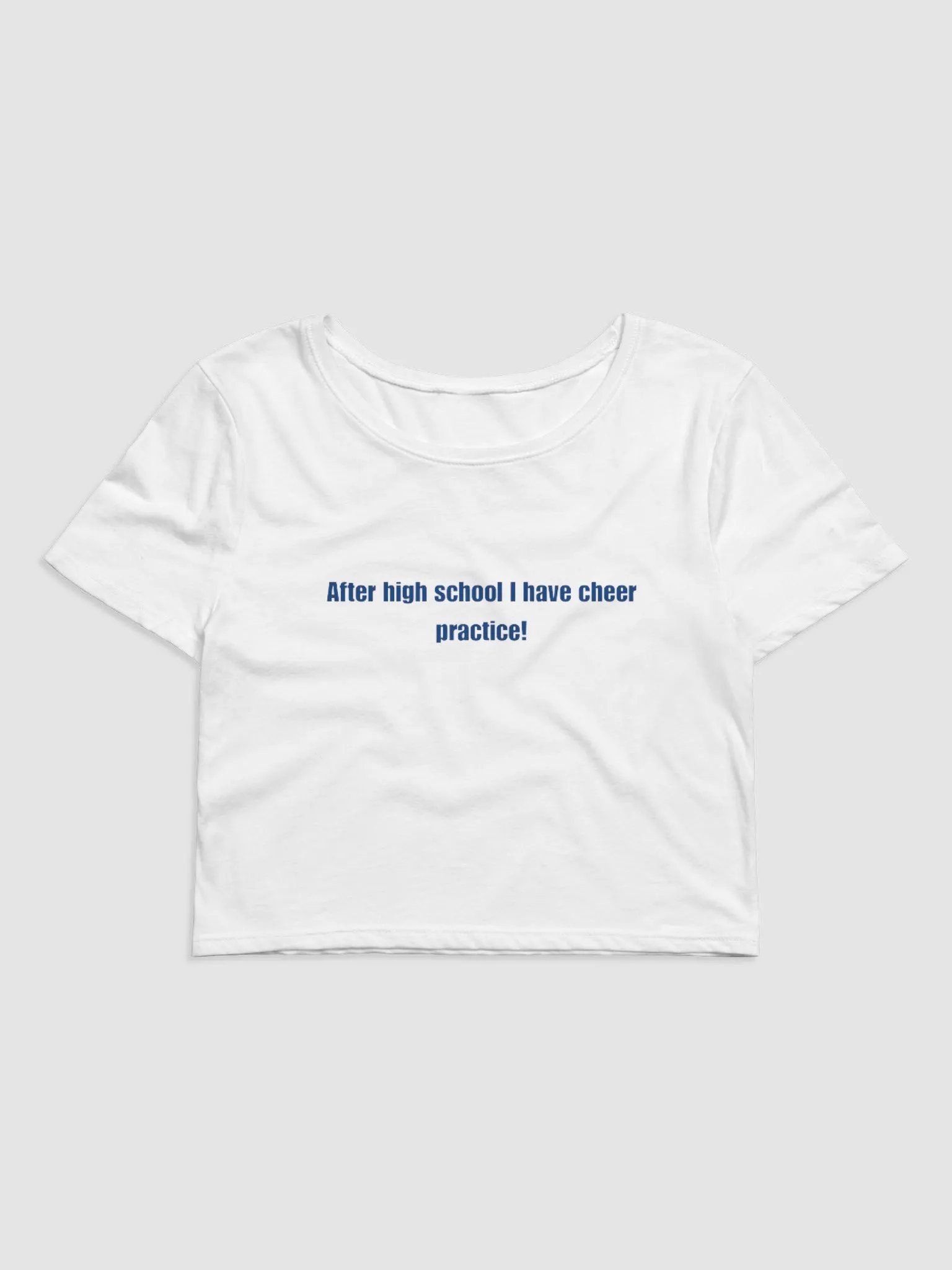 Cheer practice baby tee product image (1)