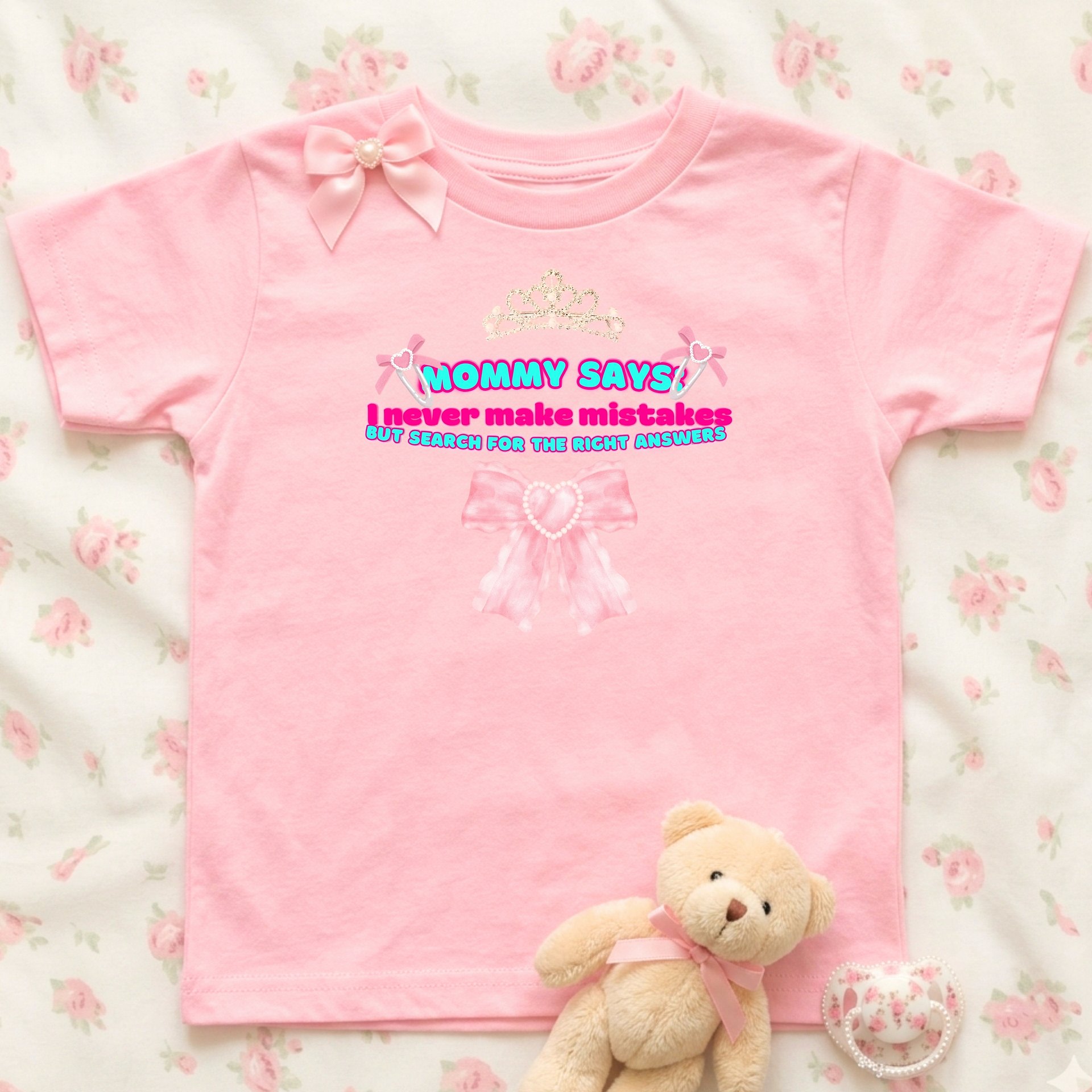 MOMMY SAYS: I never make mistakes🩷Super Soft🪽T-shirt🩷 product image (1)