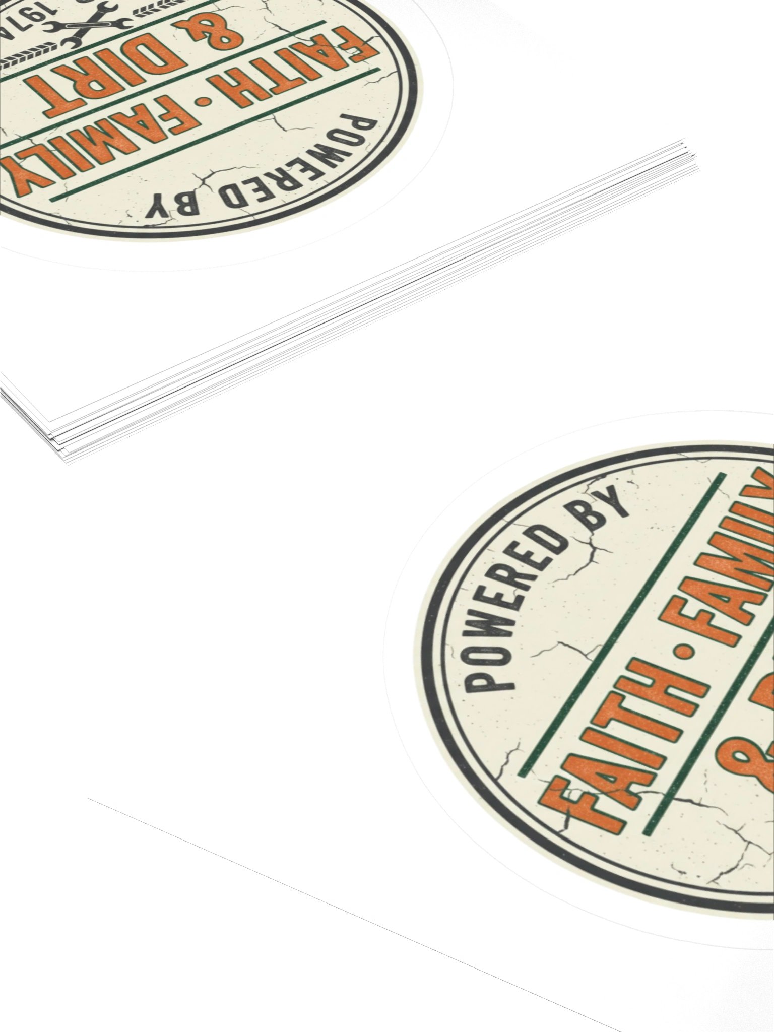 Faith & Family Distressed Stickers product image (10)