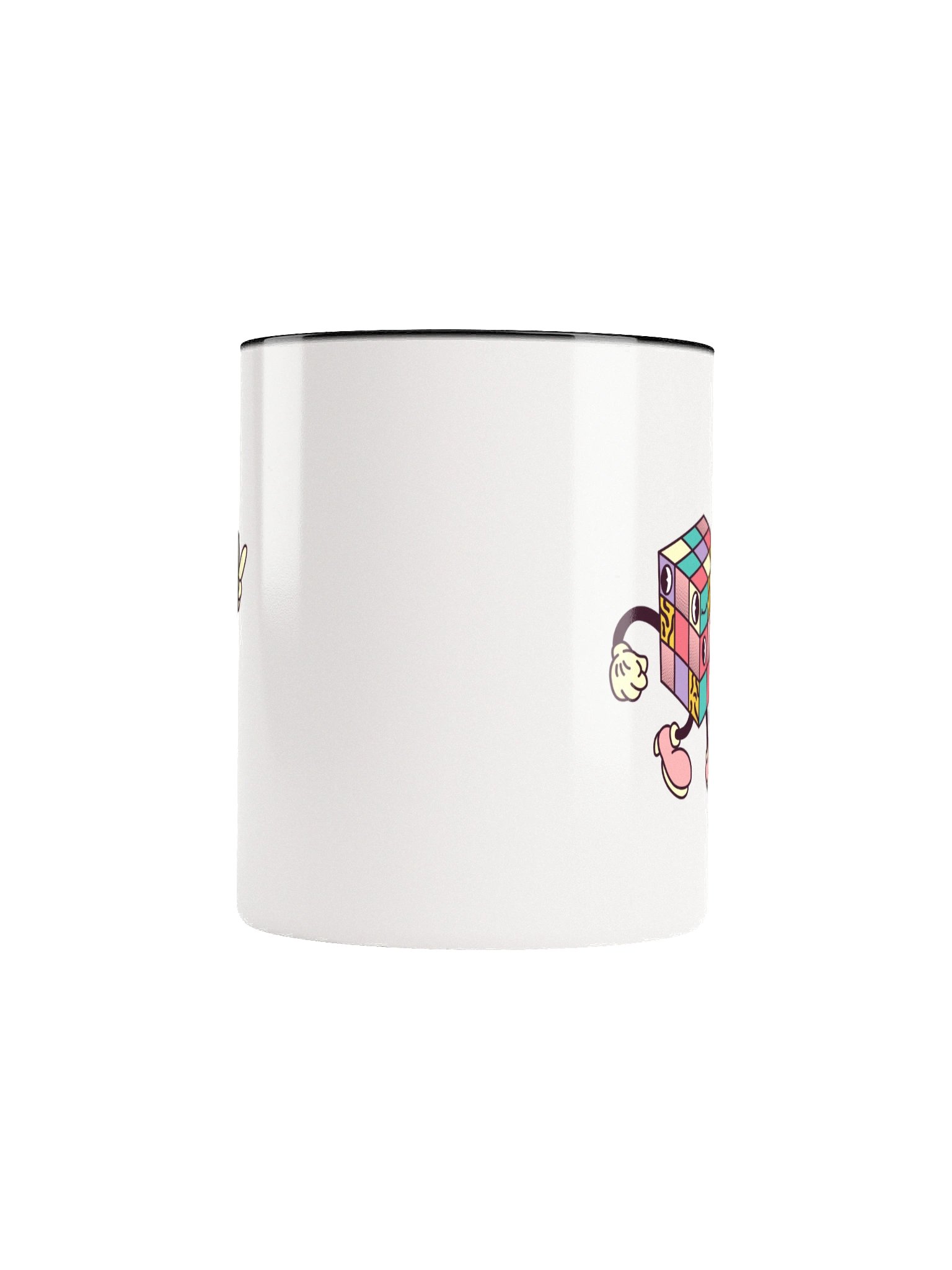 Retro Cubic Groove Ceramic Mug - Double Sided Print product image (10)