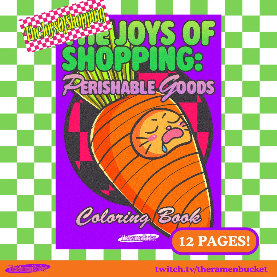 THE JOYS OF SHOPPING: PERISHABLE GOODS Coloring Book - Printable A4 product image (2)