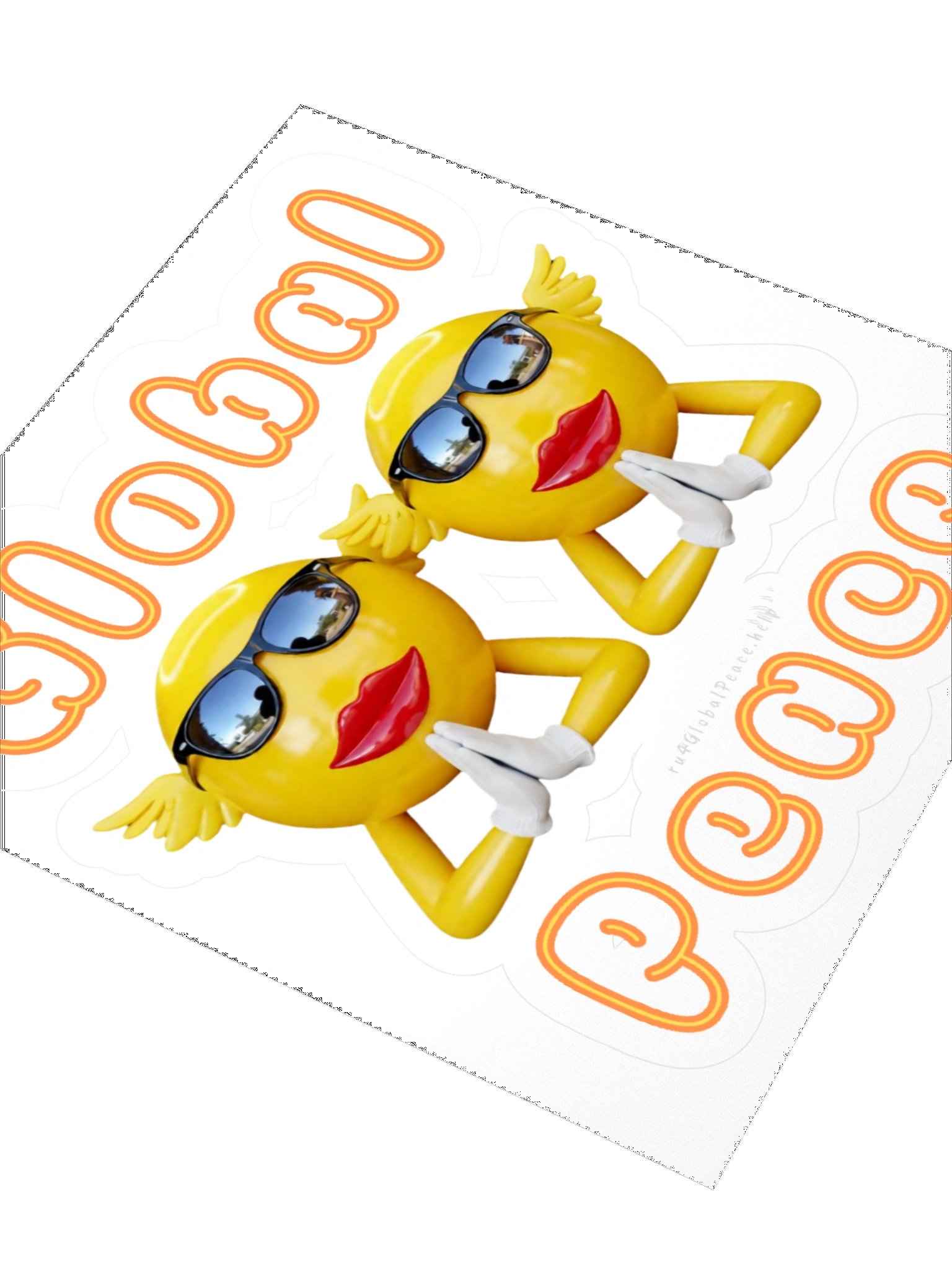 Global Peace girl emoji Stickers product image (3)