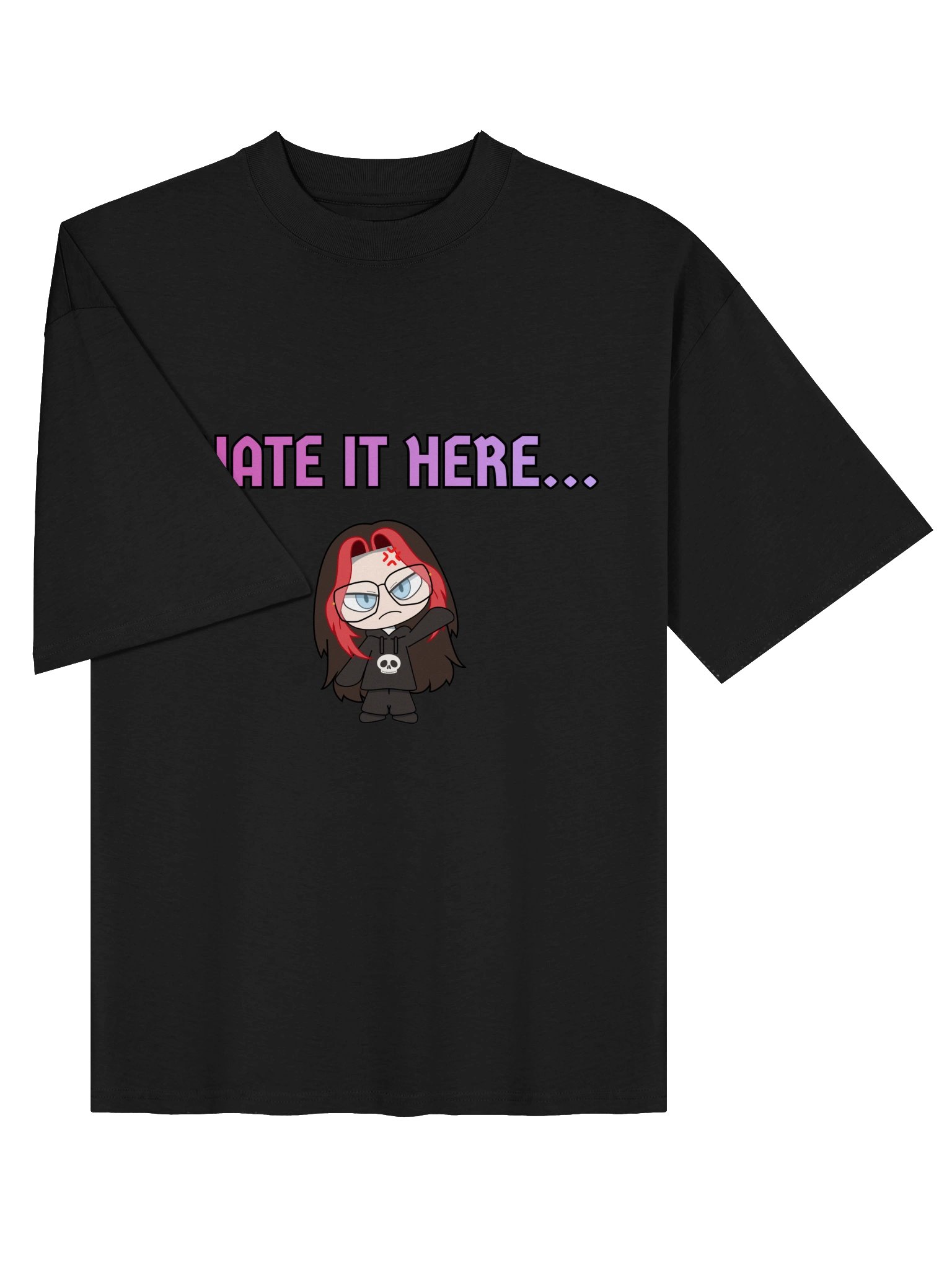 "I hate it here" Oversized T-Shit product image (3)