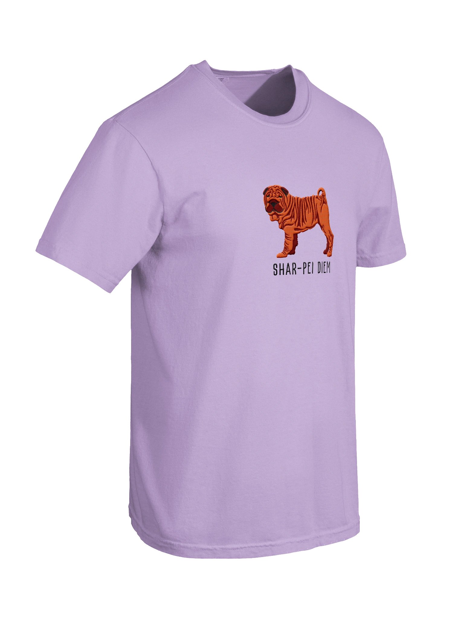 Shar-Pei Diem T-Shirt(Embroidered) of a Chinese Shar-Pei(Red) product image (11)