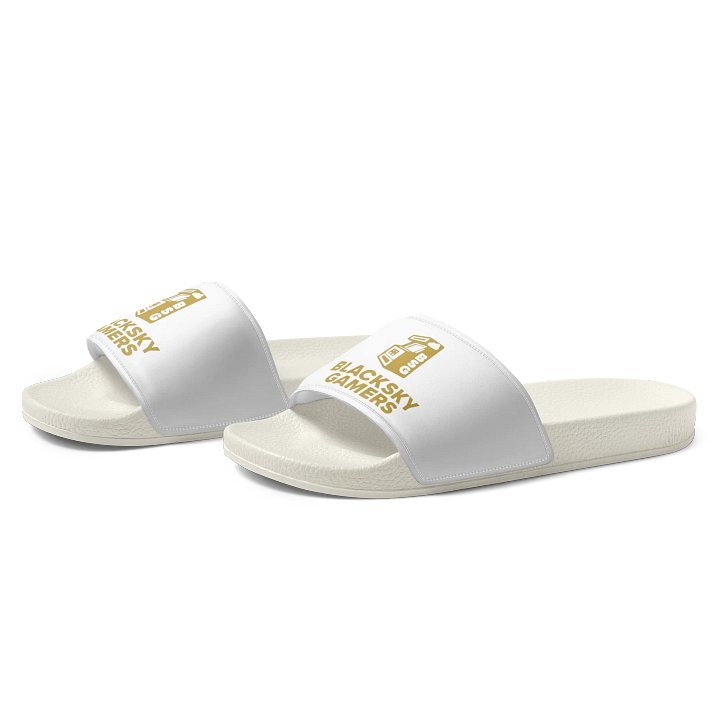 White Classic BlackSkyGamers Logo Slides (WOMENS SIZE) product image (2)