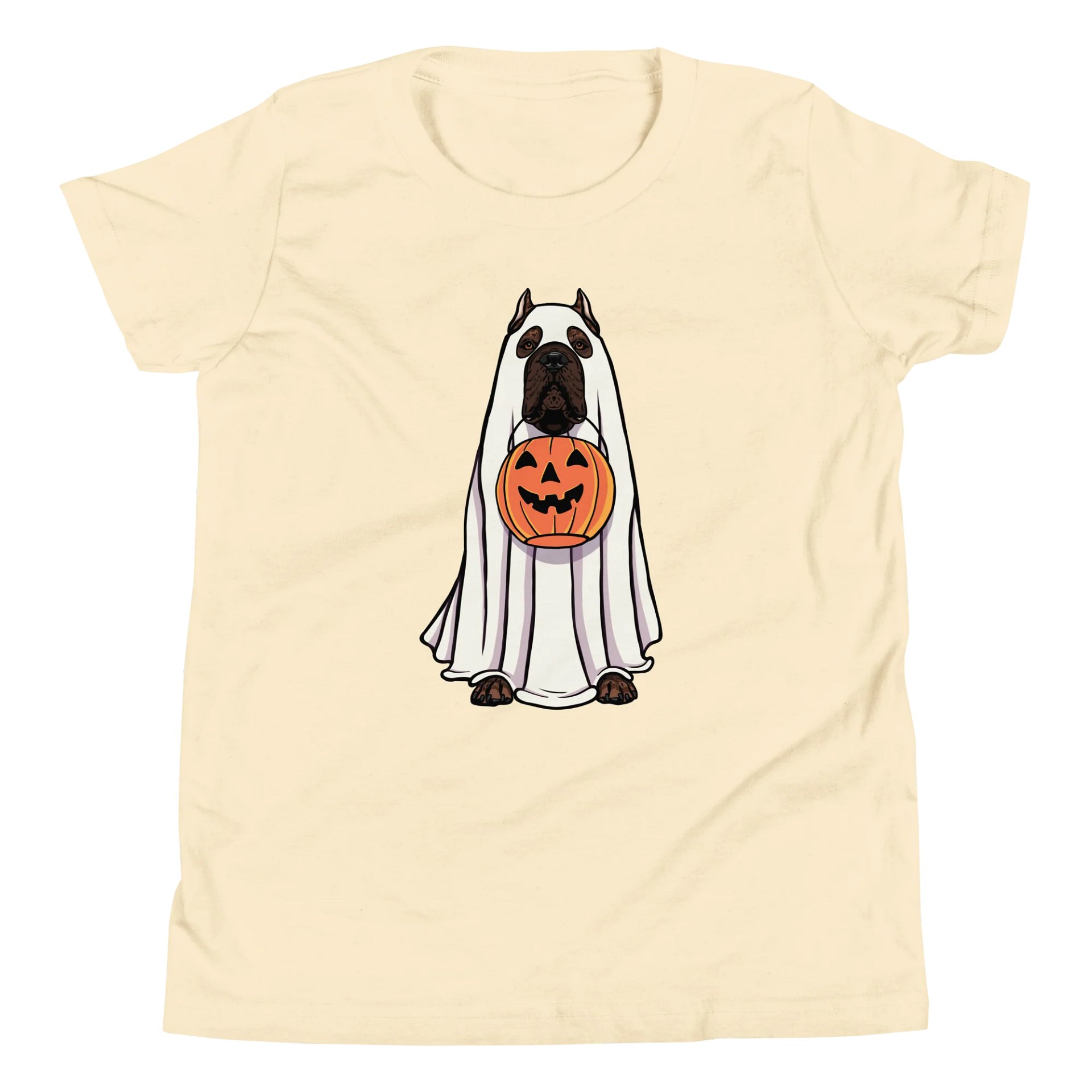 Halloween Cane Corso(Brindle, Cropped Ears) Youth T-Shirt product image (5)