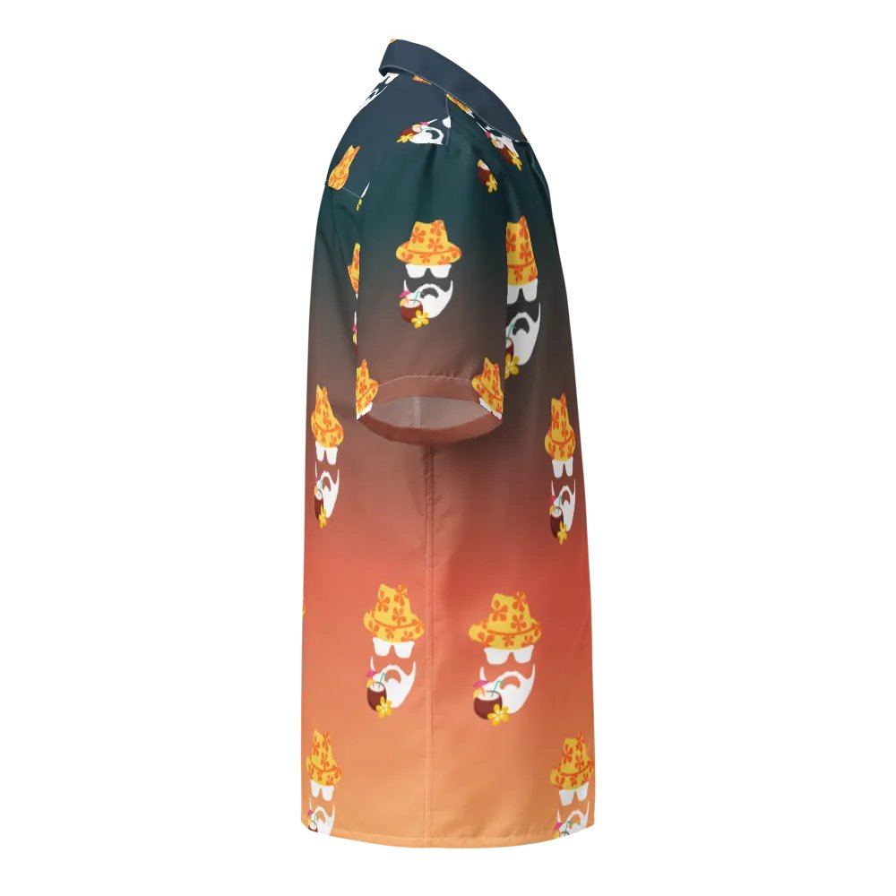The Jon Hawaiian Shirt- Green/Orange product image (5)