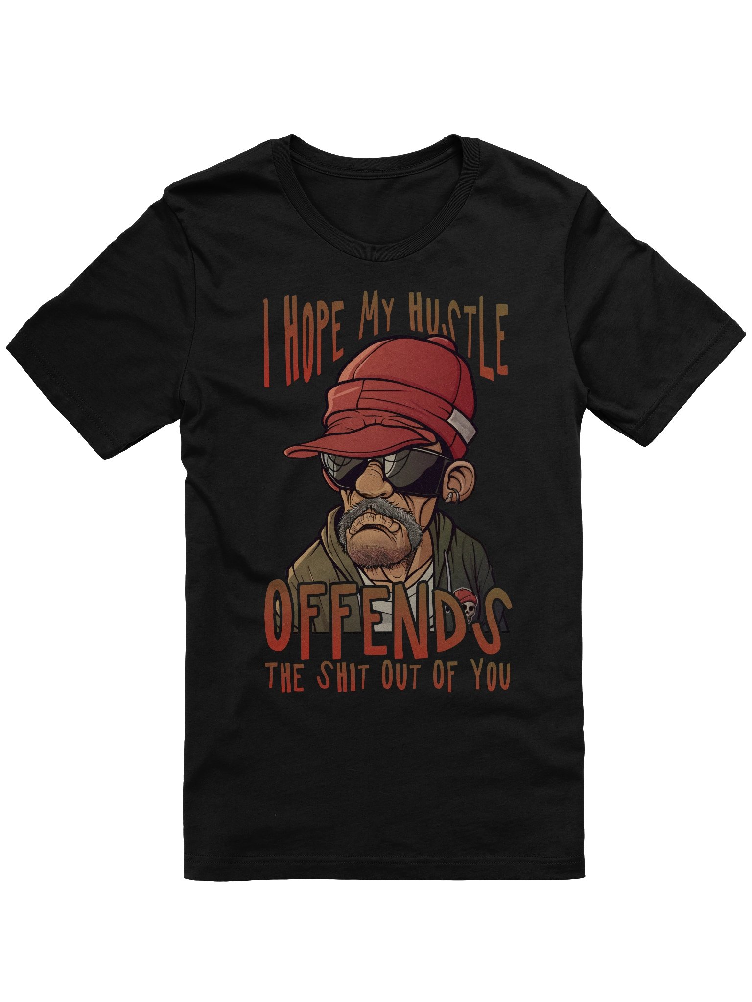 Rebel Mustache Men's Tee - Unisex T-Shirt – Premium Printed T-Shirt for Everyday Casual & Streetwear product image (1)
