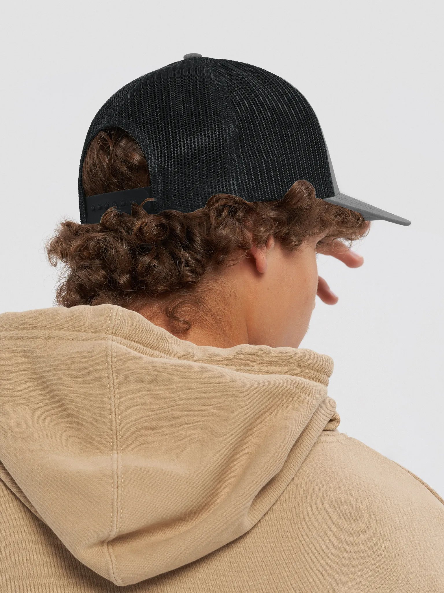 Stitched Black Owl Trucker Hat product image (36)