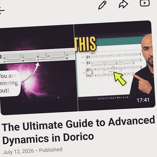 New video out.

Enjoy

#tutorialvideo #dorico #tehran #utrecht #dynamics