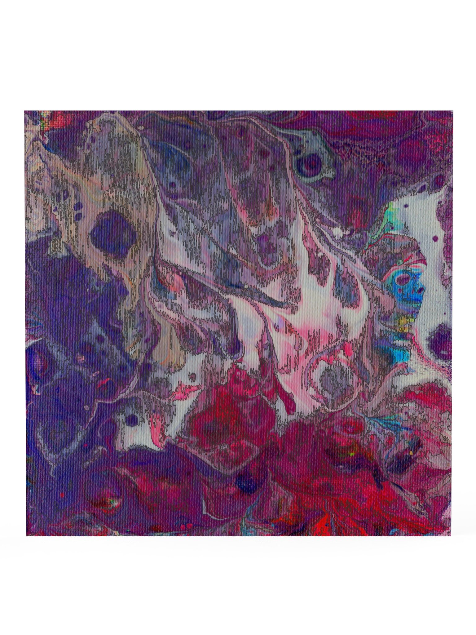 Glitched Abstract Color Burst Poster product image (1)