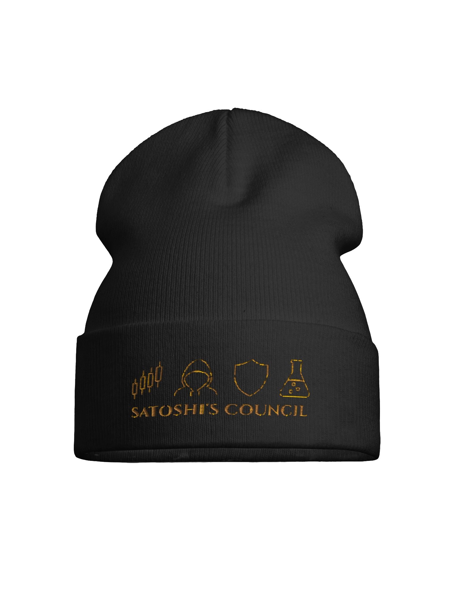 Satoshi’s Council — Cuff Marks Beanie product image (4)