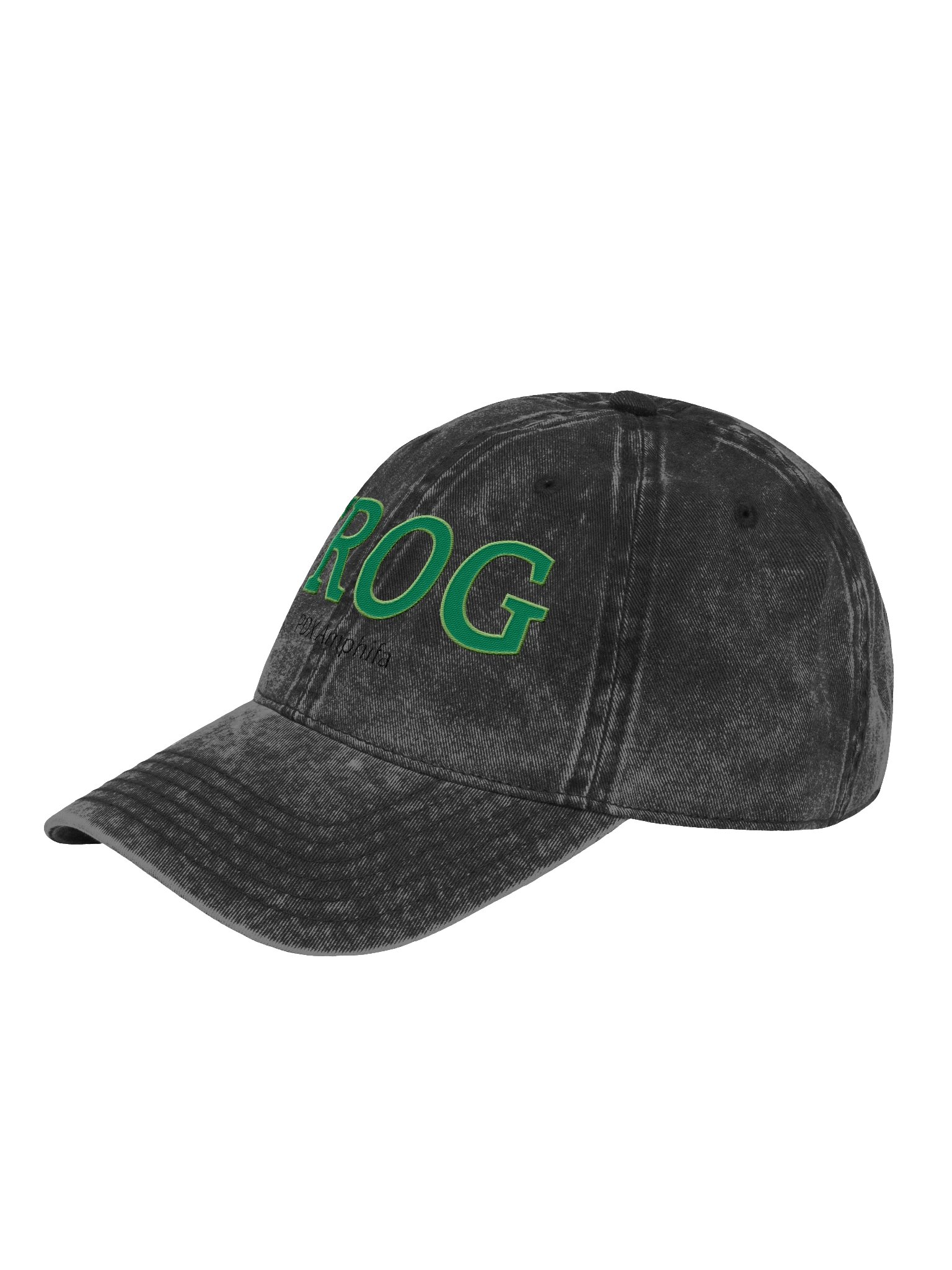 Amphifa: Embroidered FROG Vintage Wash Dad Hat product image (3)