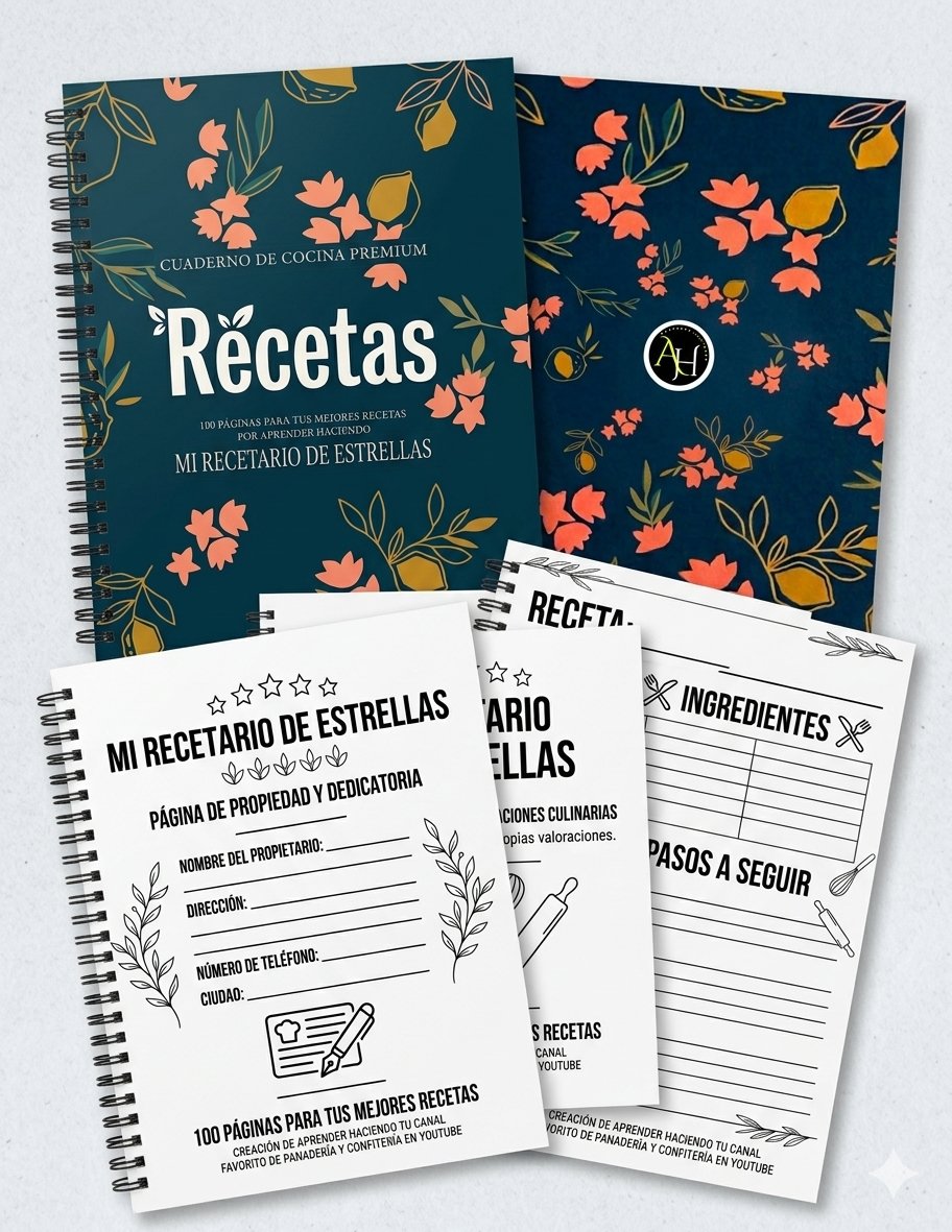 Recetario Imprimible de Panadería y Confitería para Escribir product image (2)