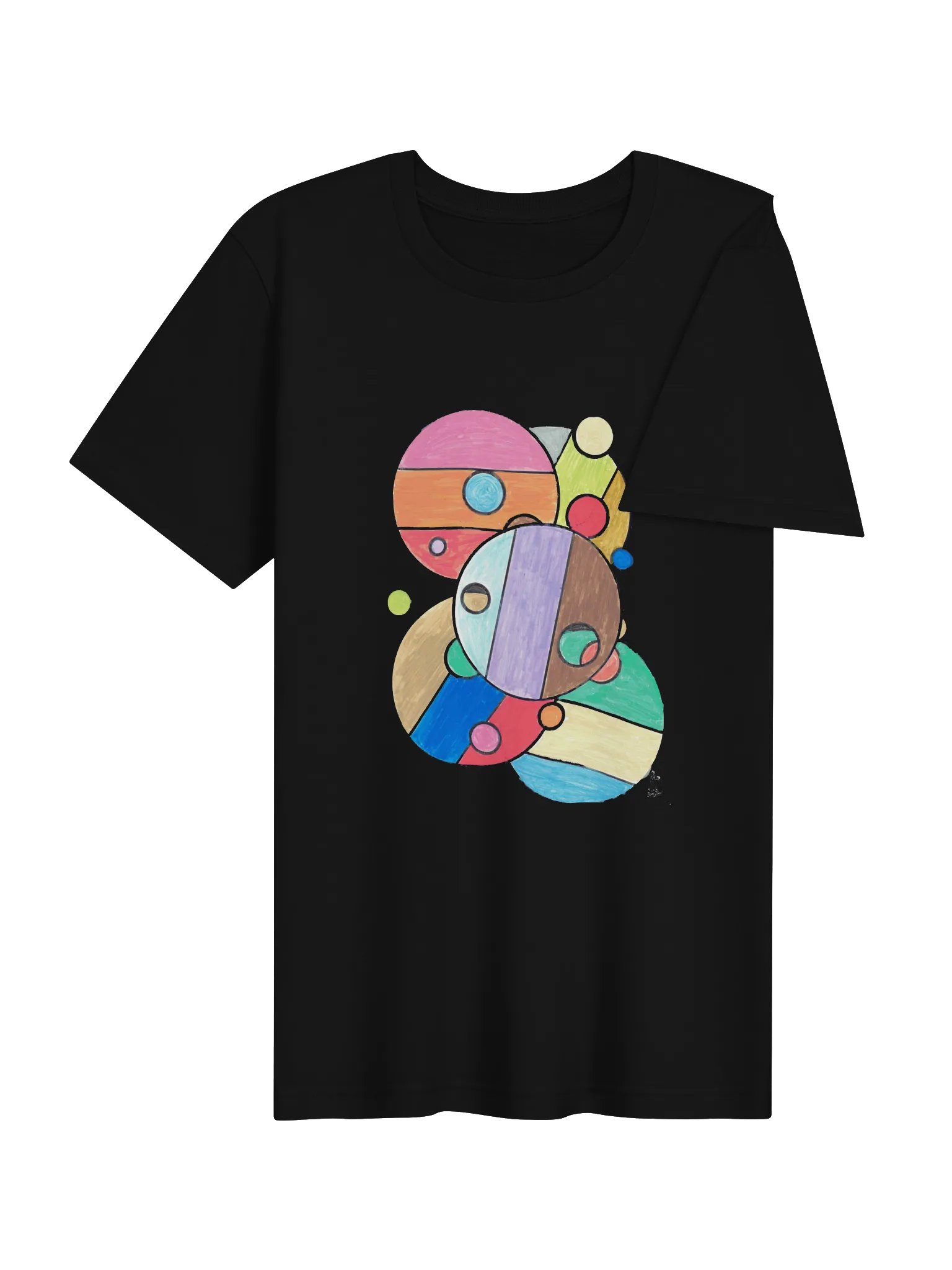 Bold Color Circle Abstract Tee product image (3)