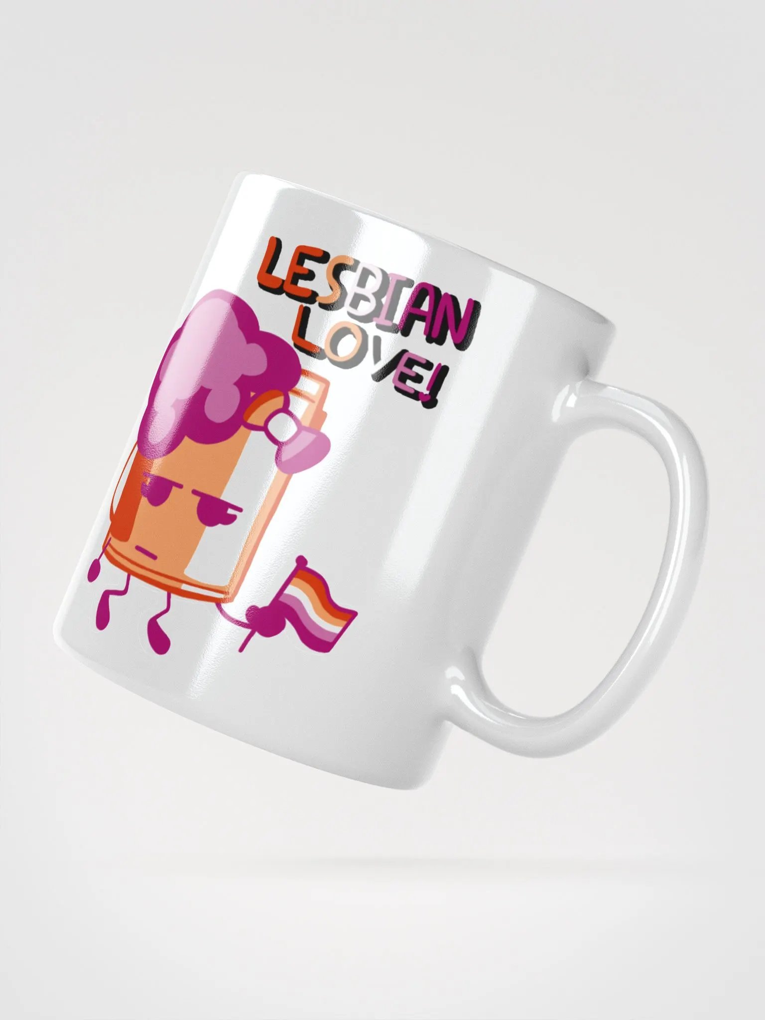 Paint Bucket Lesbian Love Glossy Mug product image (5)