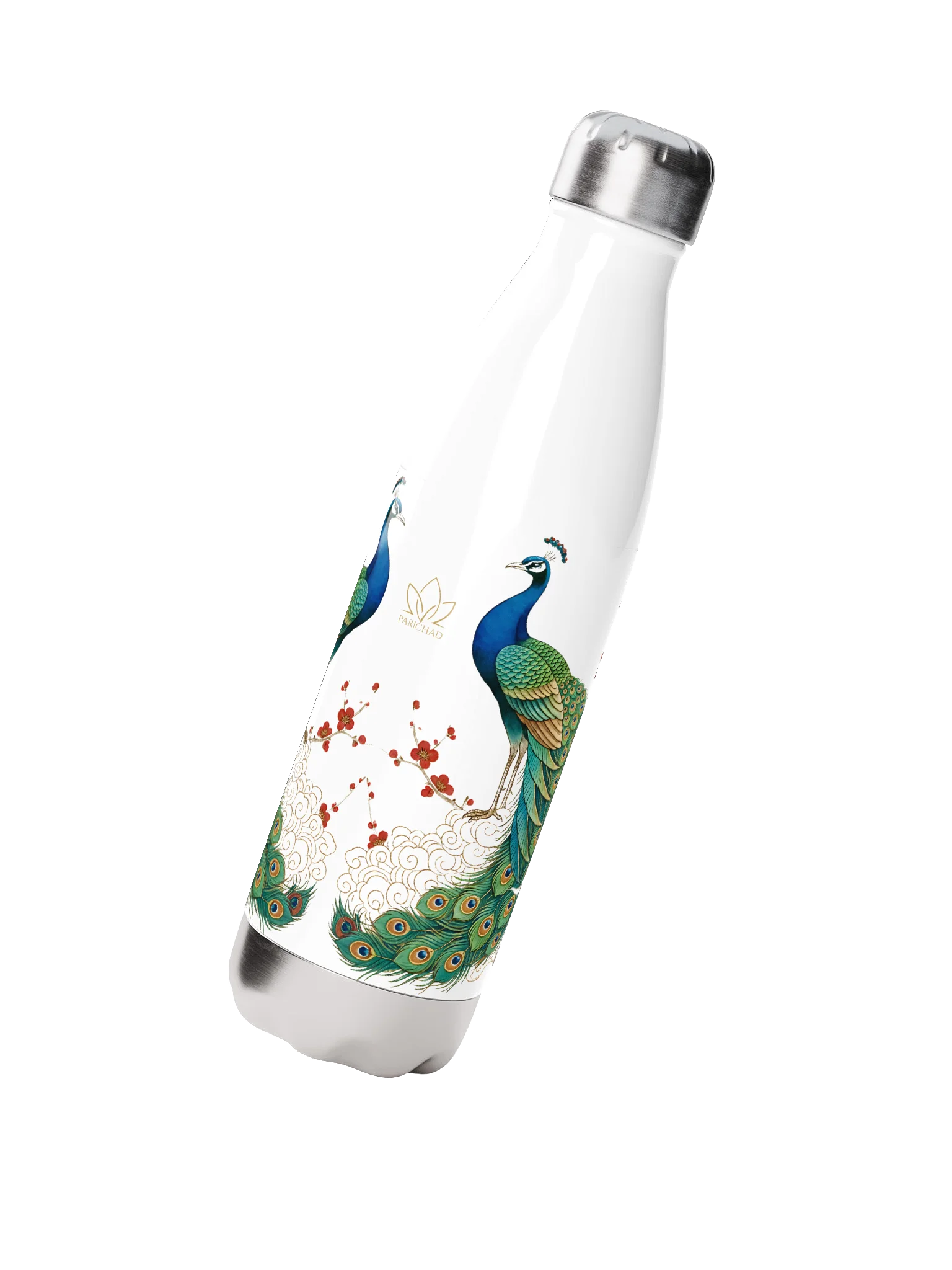 Peacocks in Harmony · Parichad Lotus Bottle product image (2)