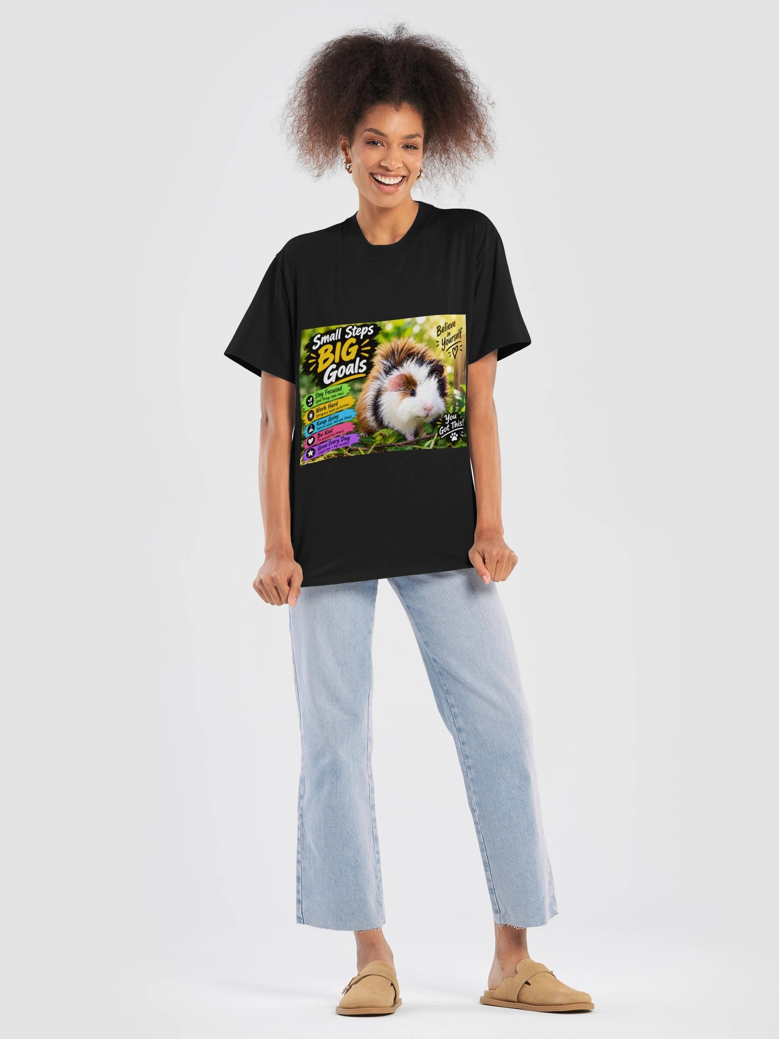 Small Steps, Big Goals Guinea Pig Tee product image (7)
