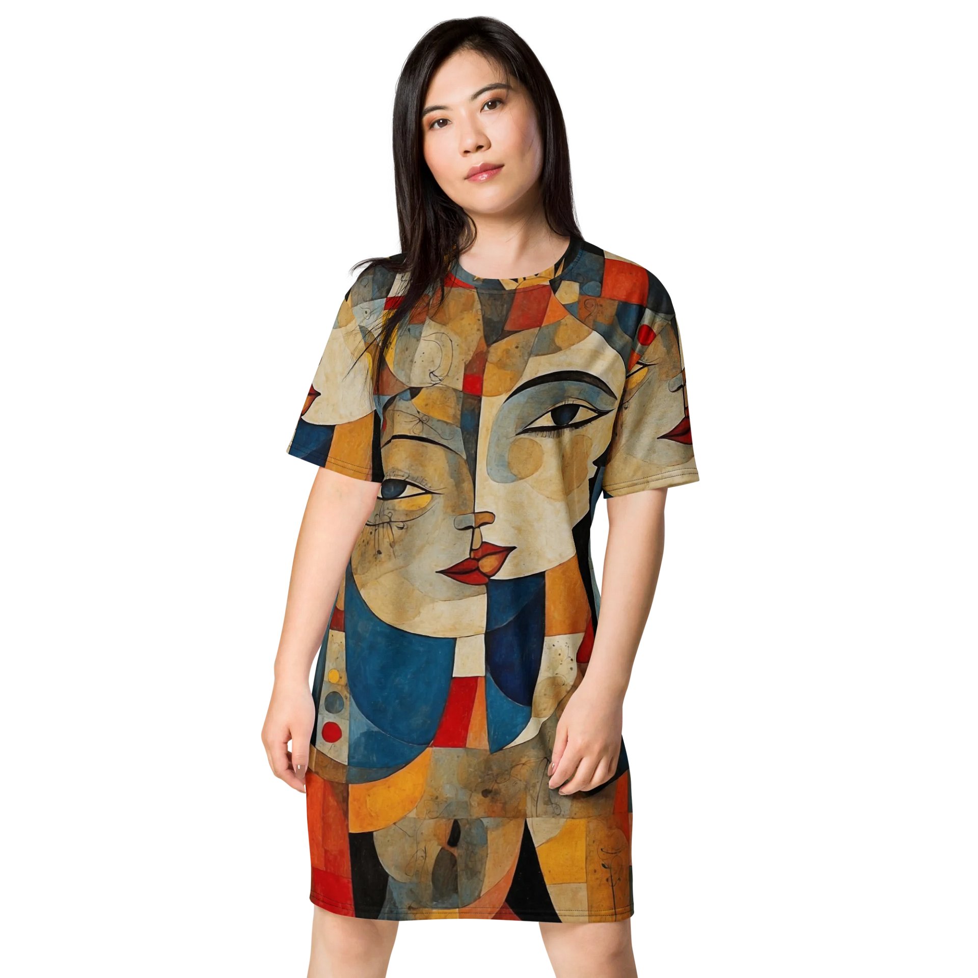 Celestial Symmetry T-Shirt Dress product image (1)