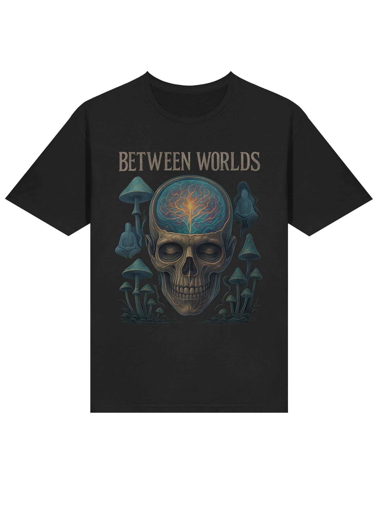 Between Worlds Trippy Skull Tee product image (1)