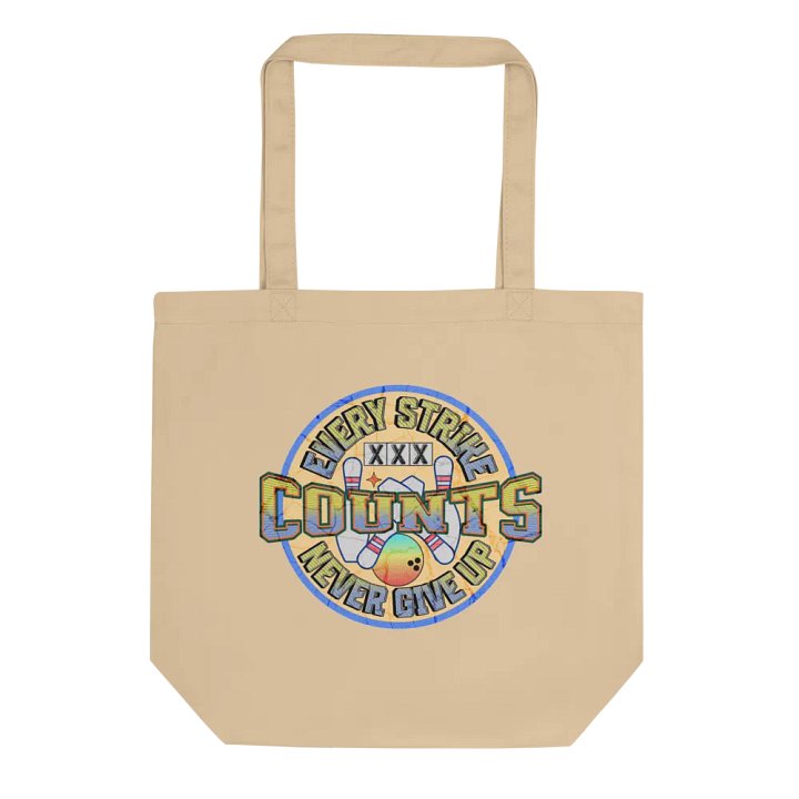 Every Strike Counts Bowling Vintage Motivation Tote Bag product image (1)