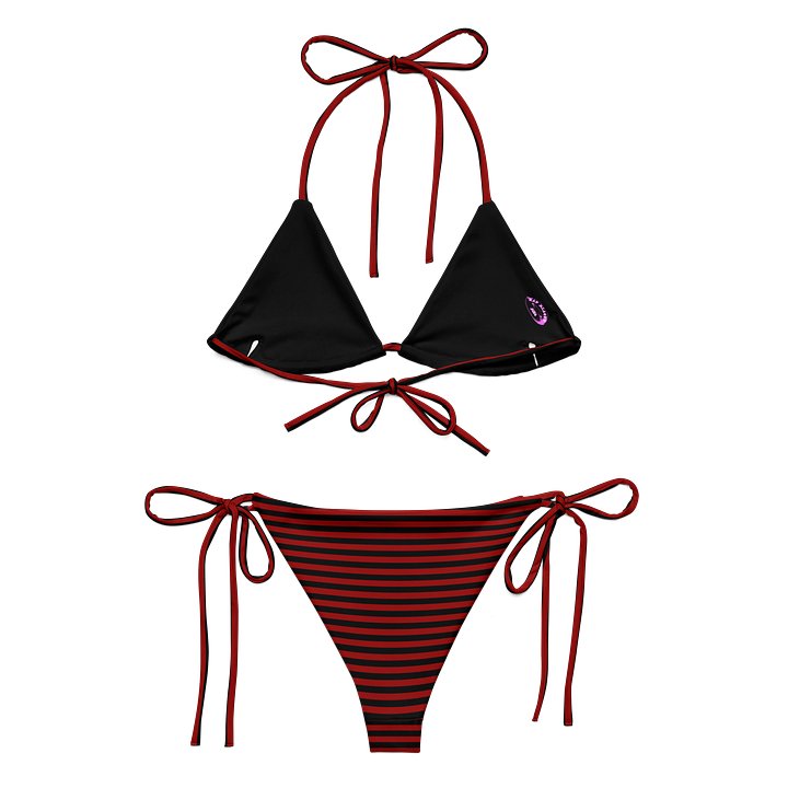Blaque and Red Kat Skull Bikini product image (2)