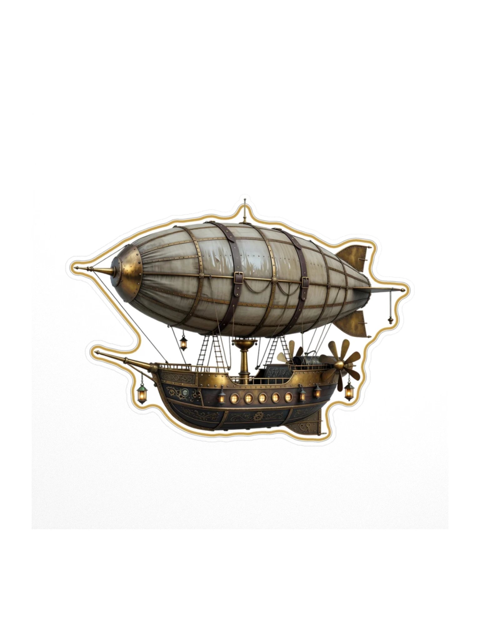 The Brass Veil — Airship Sticker product image (1)