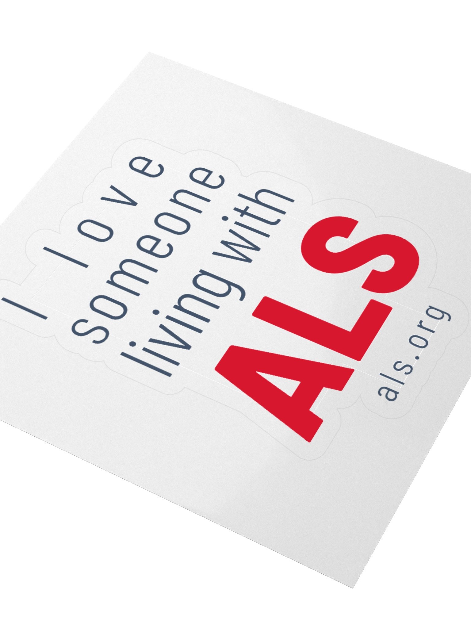 I love someone living with ALS Sticker product image (3)