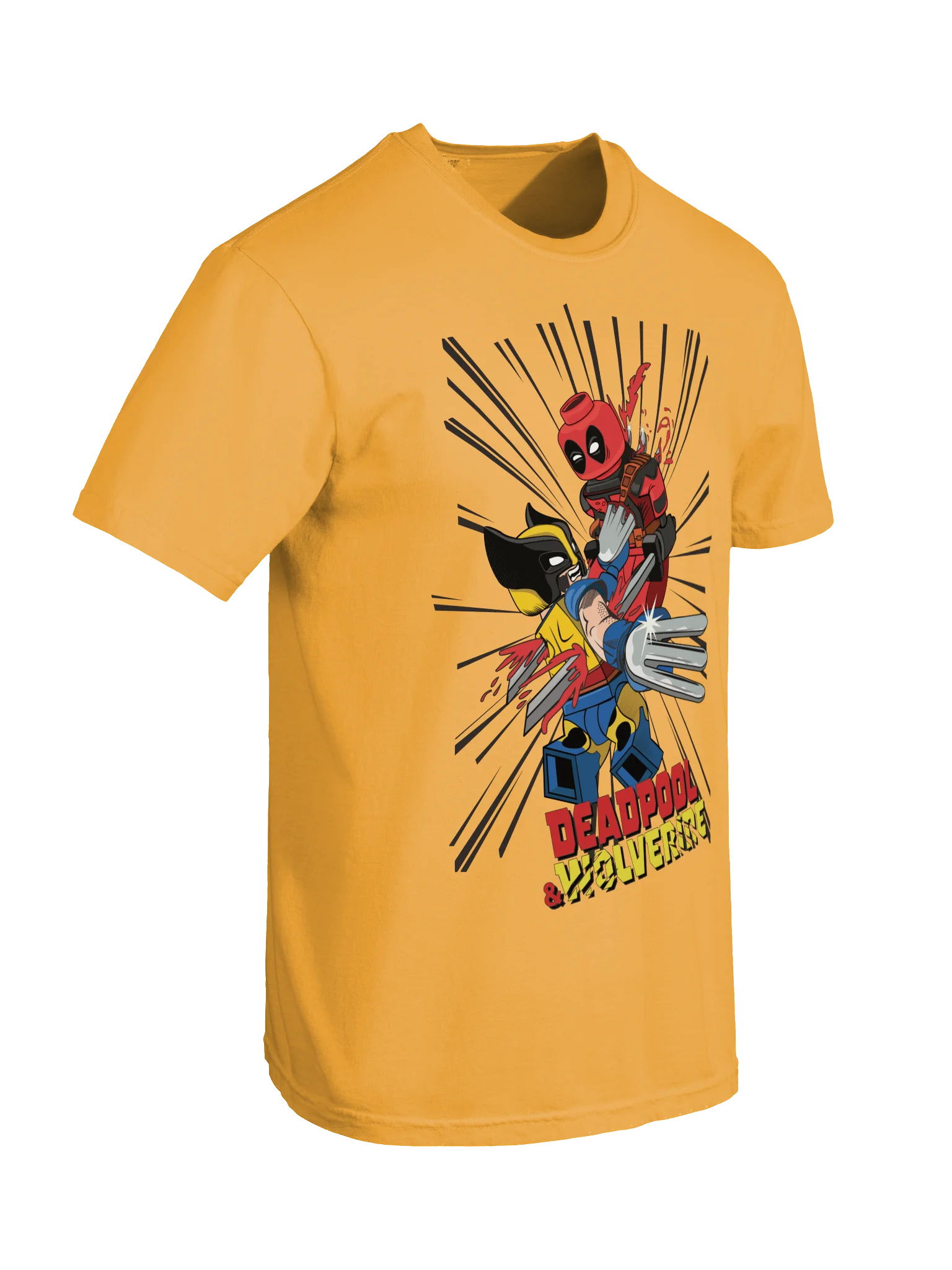 The Merc with a Mouth and the angry X-men Lego-Style Clash T-Shirt" product image (3)
