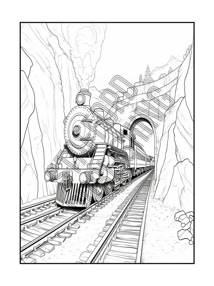 Boys & Girls Transportation Coloring Book Printable Version product image (2)