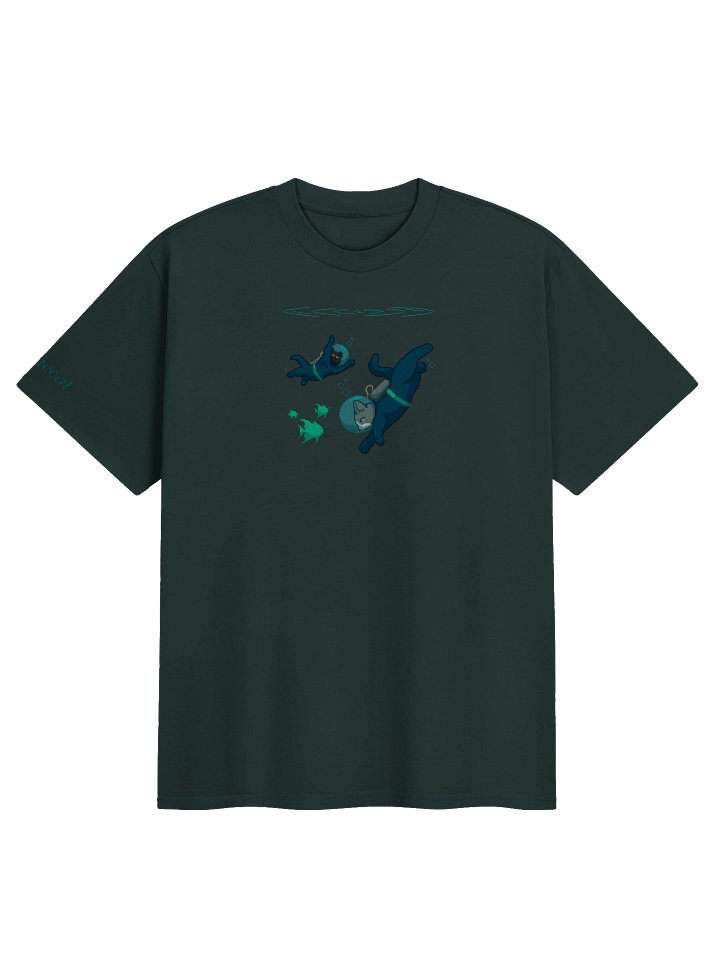 ｡° deep dive tee ~ dark green °｡ product image (1)