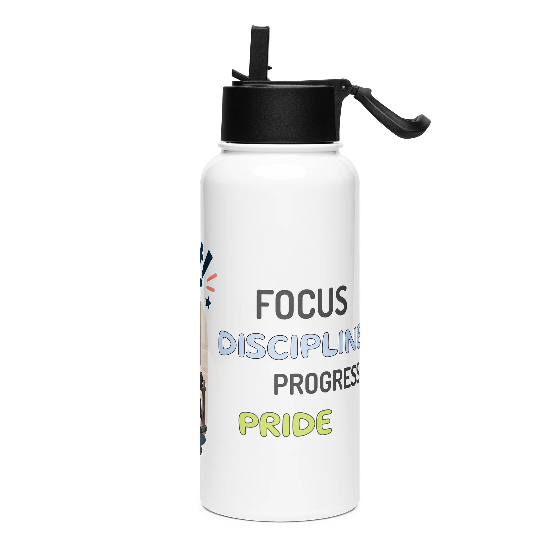 Motivation Rabbit Fitness Water Bottle product image (3)