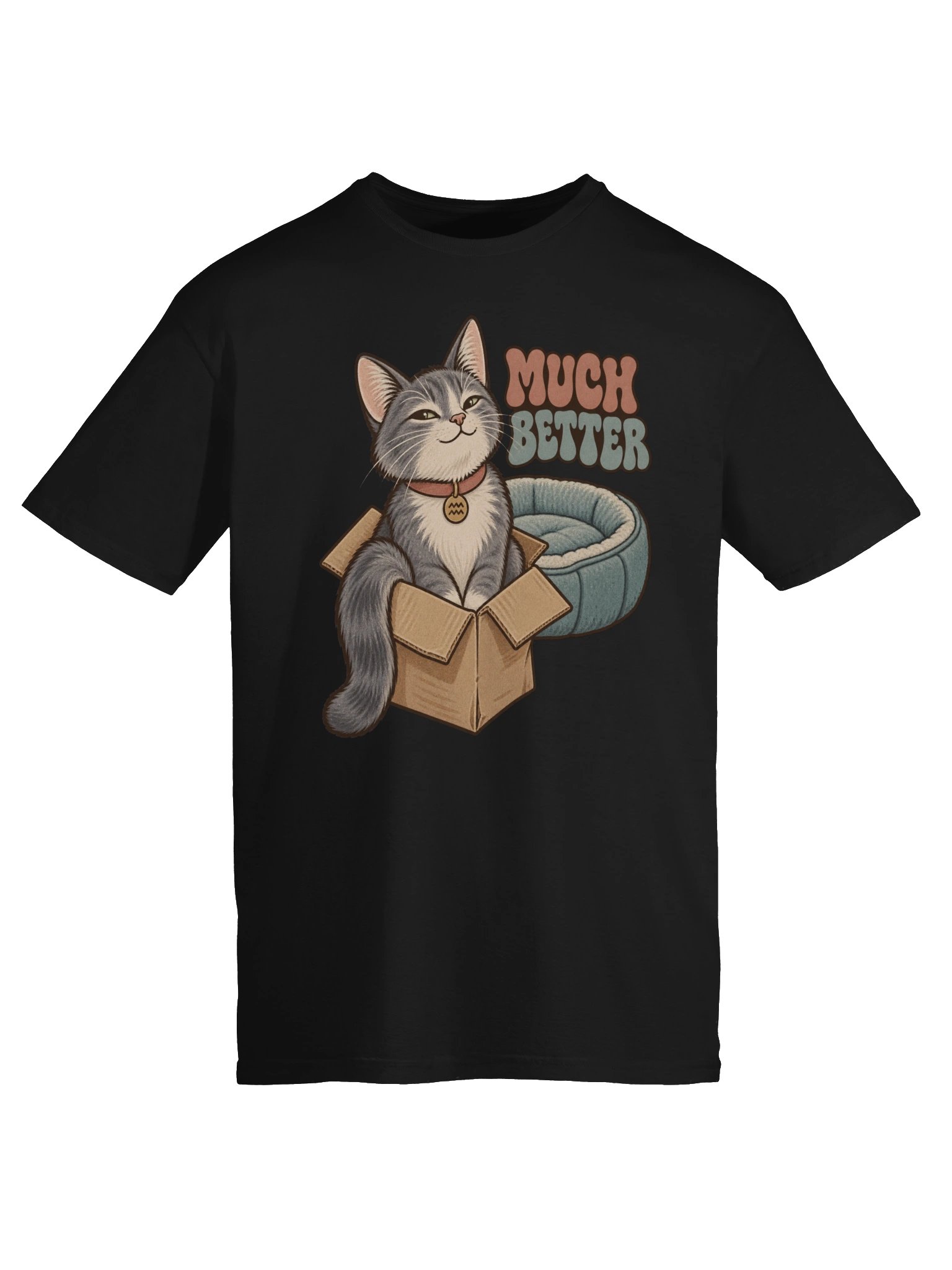 Aquarius Much Better Cat Zodiac T-Shirt product image (5)